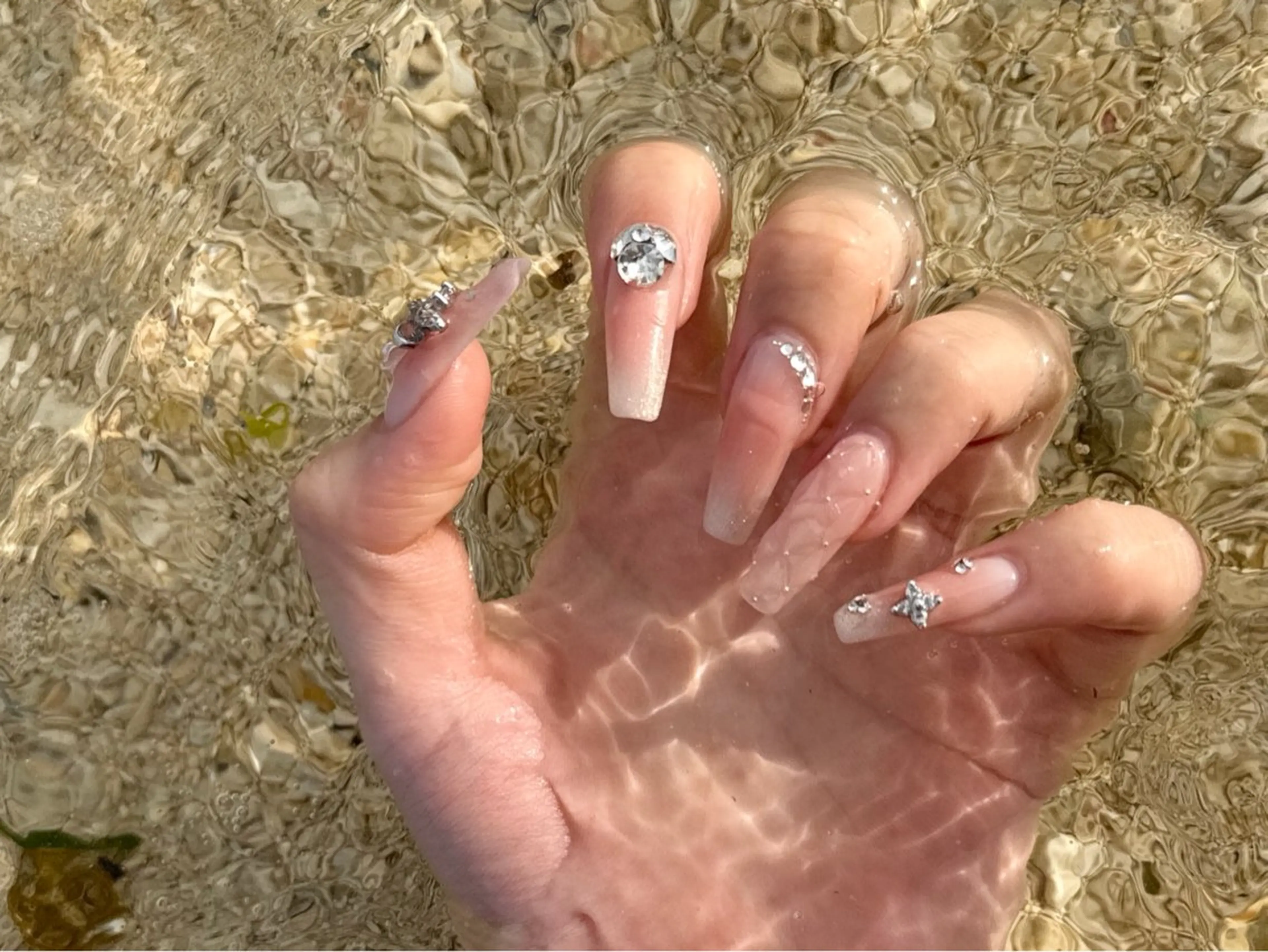 ワンホンネイル（付け放題）の写真