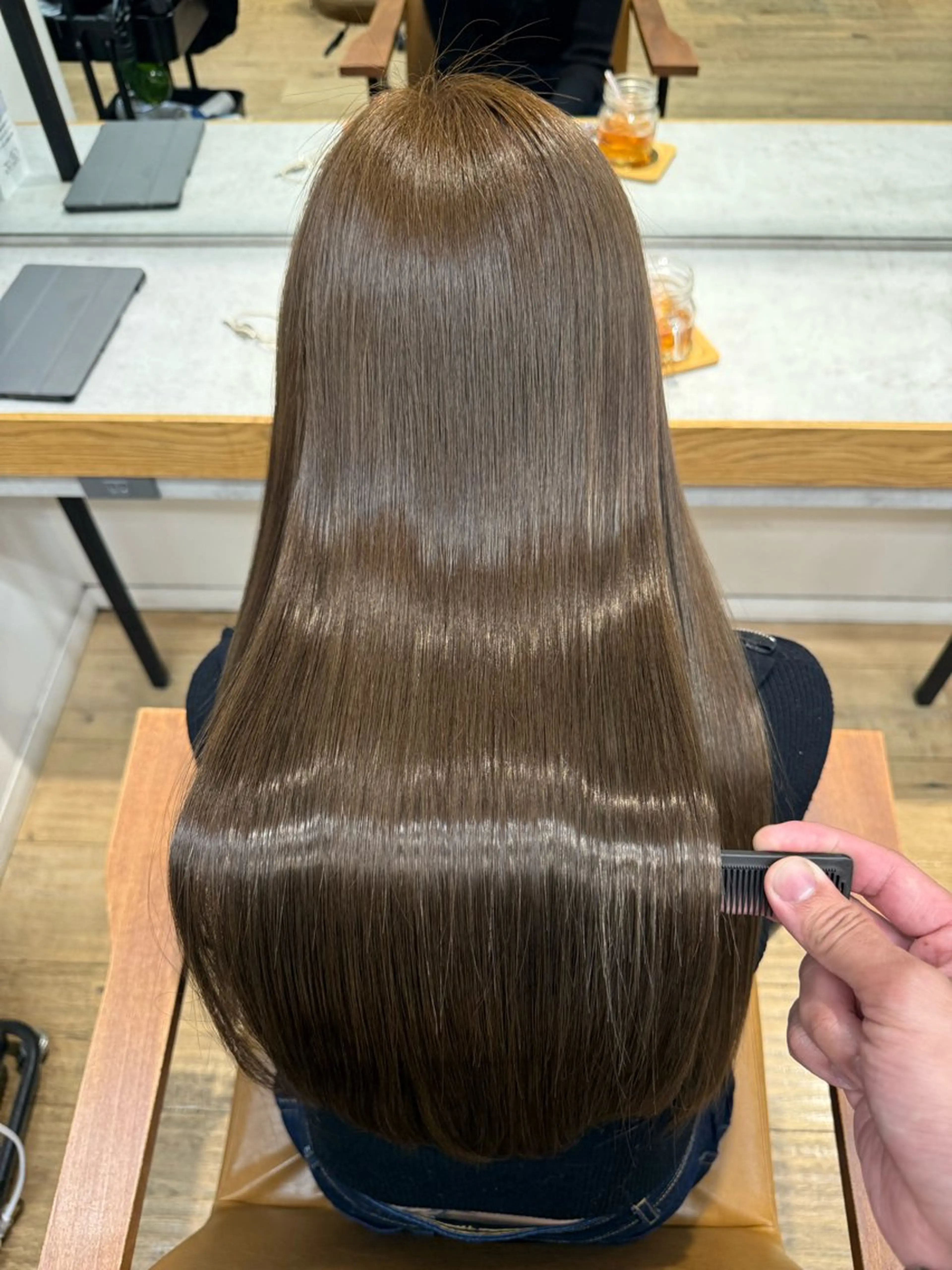 ロング カラー 吉田 裕太朗のヘアスタイル