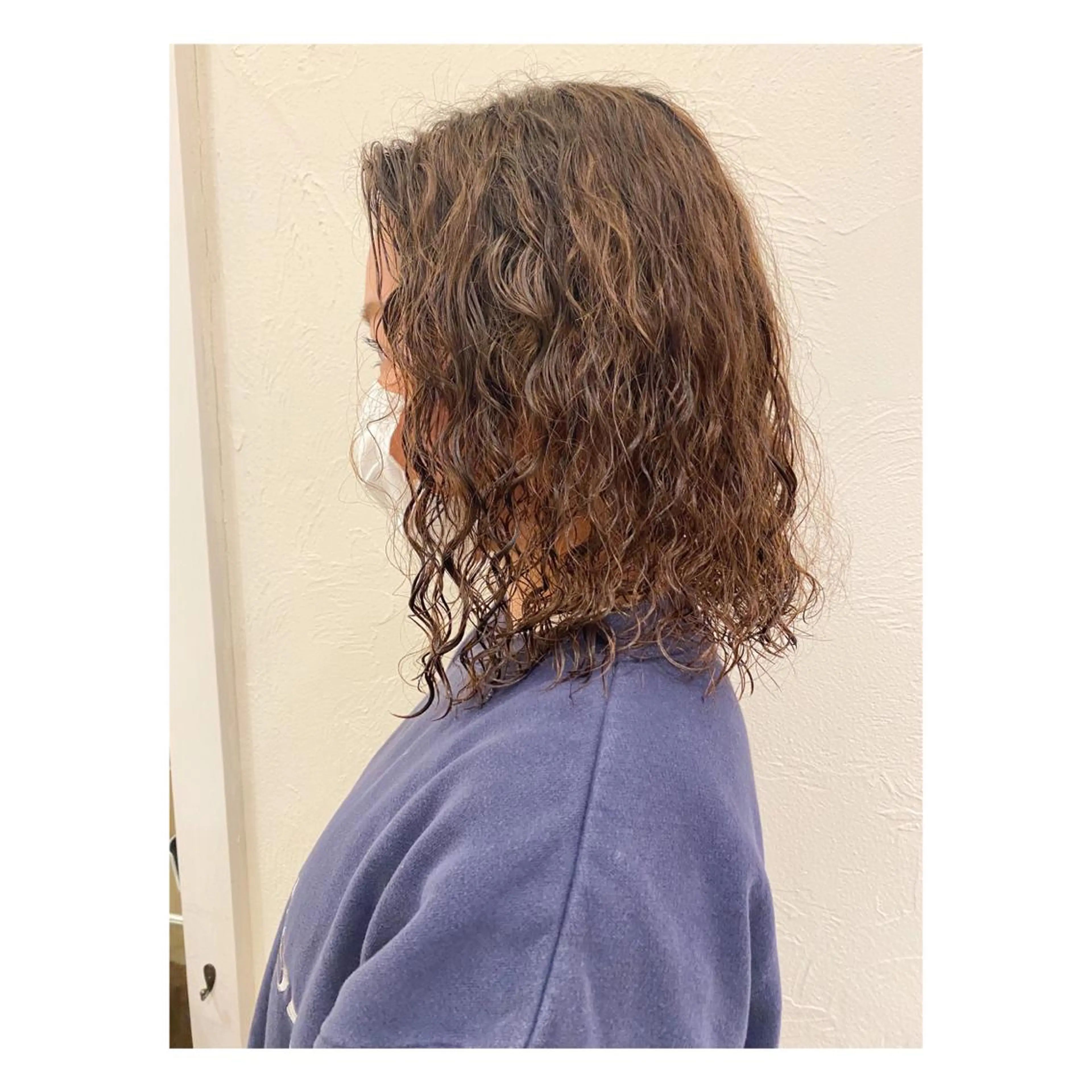 セミロング パーマ カット パーマ 菊池大一 溝の口パーマのヘアスタイル