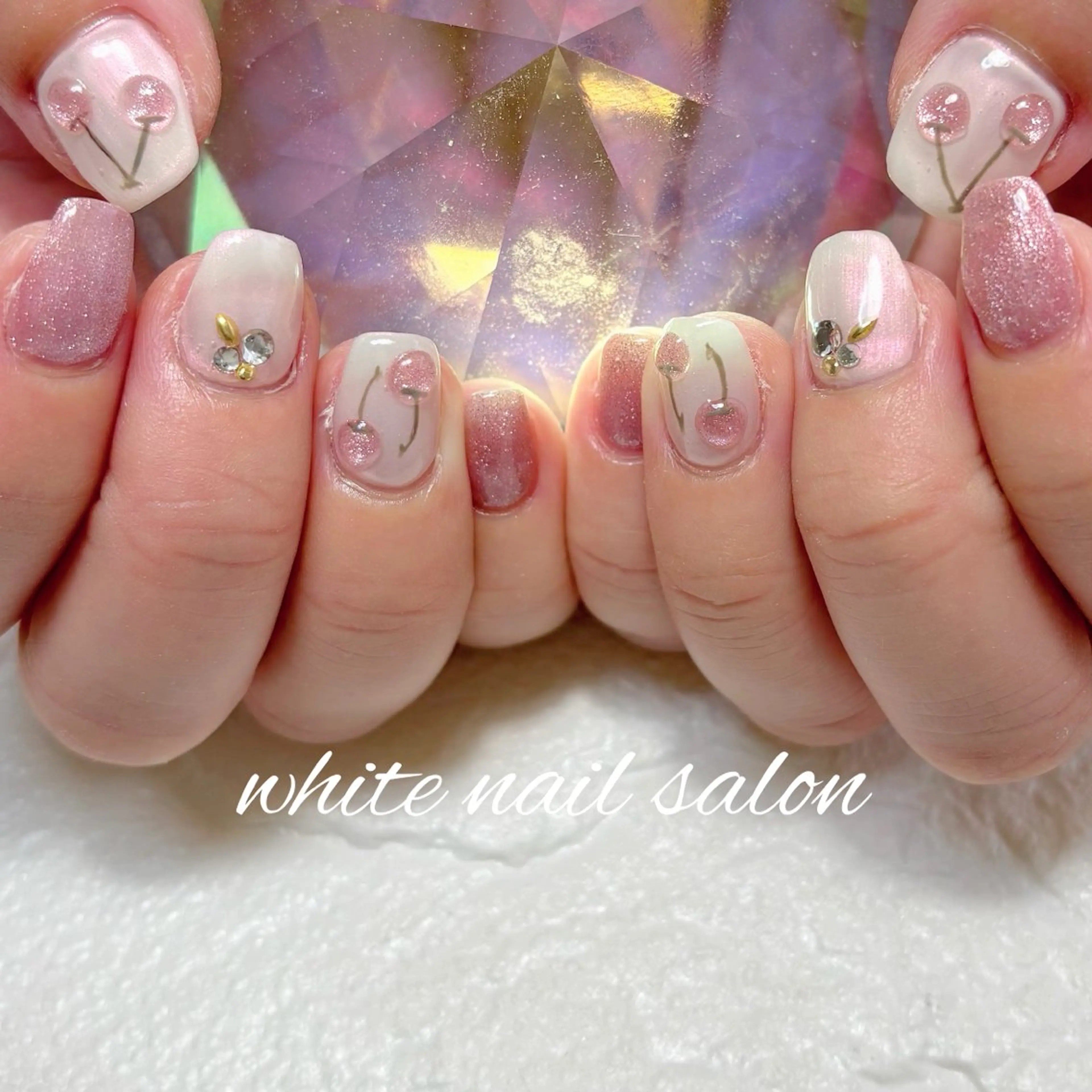 ネイル フットネイル ホワイト ハンドネイル white nail salonのネイルデザイン