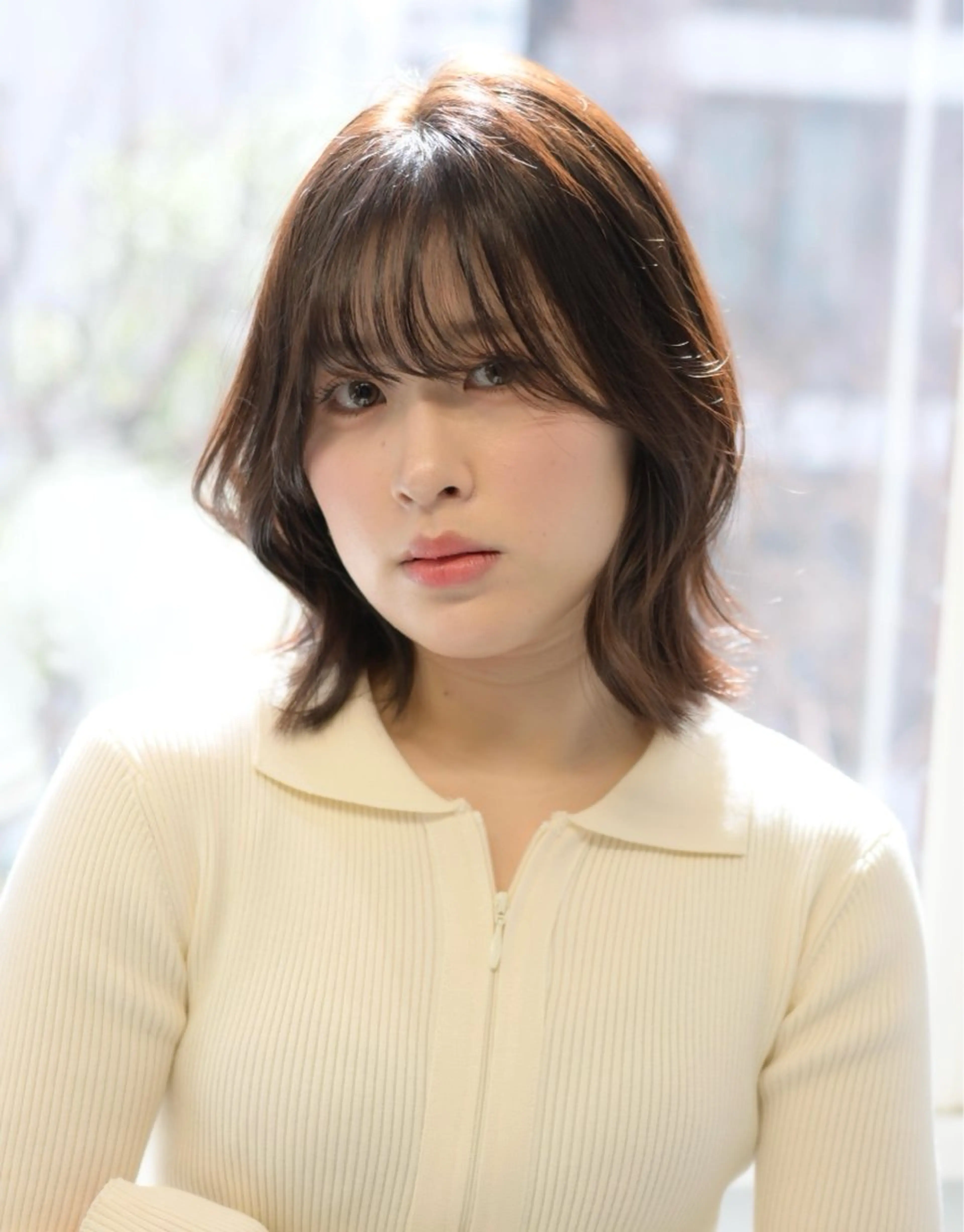 ミディアム カラー ベージュカラー ブリーチ 透明感カラー ブリーチなしカラー 髪質改善 ヘアカラー トリートメント FUKA／ 神戸艶髪🎀のヘアスタイル