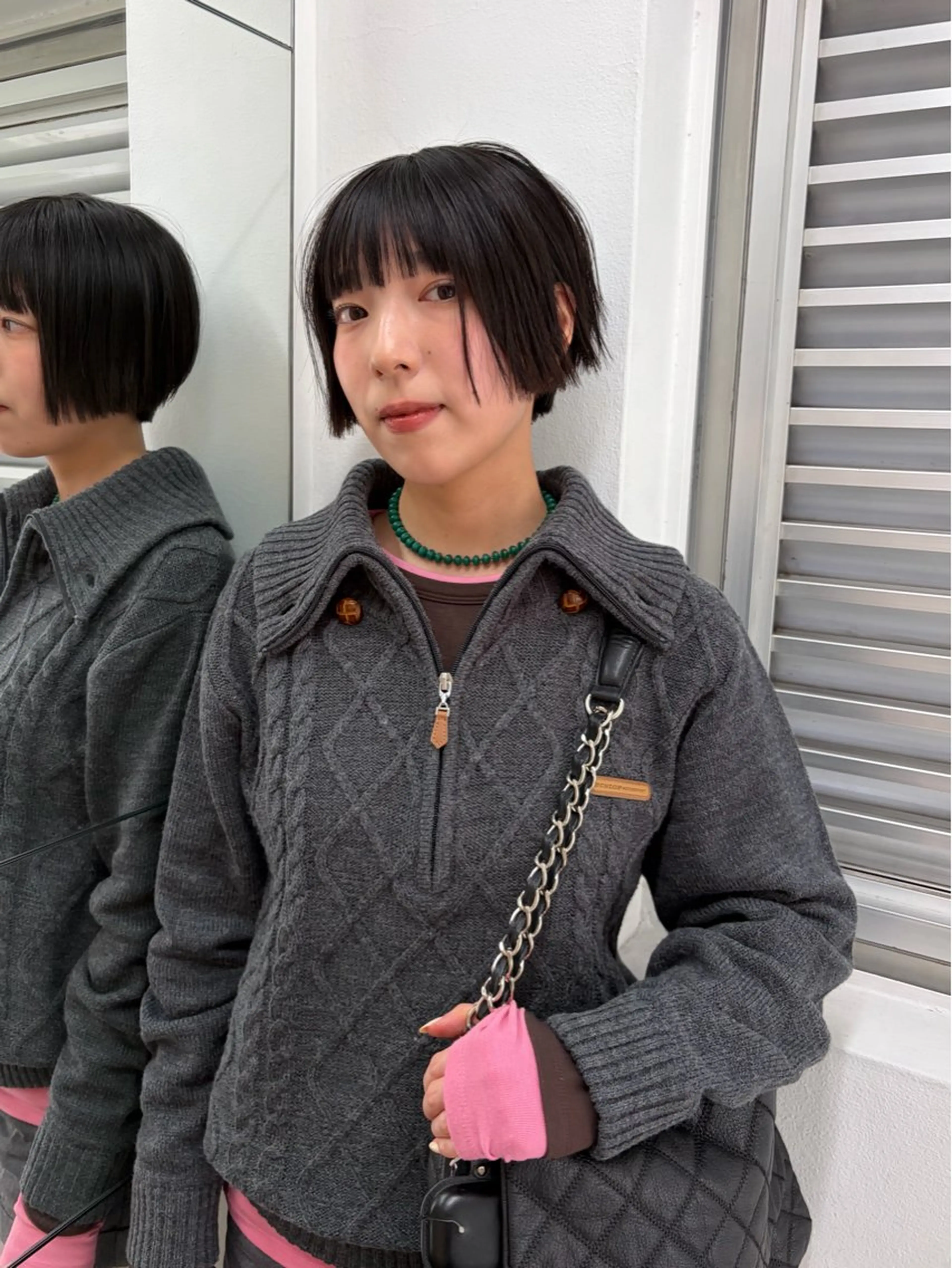 ショート カラー ヘアアレンジ 渡邉 舞のヘアスタイル