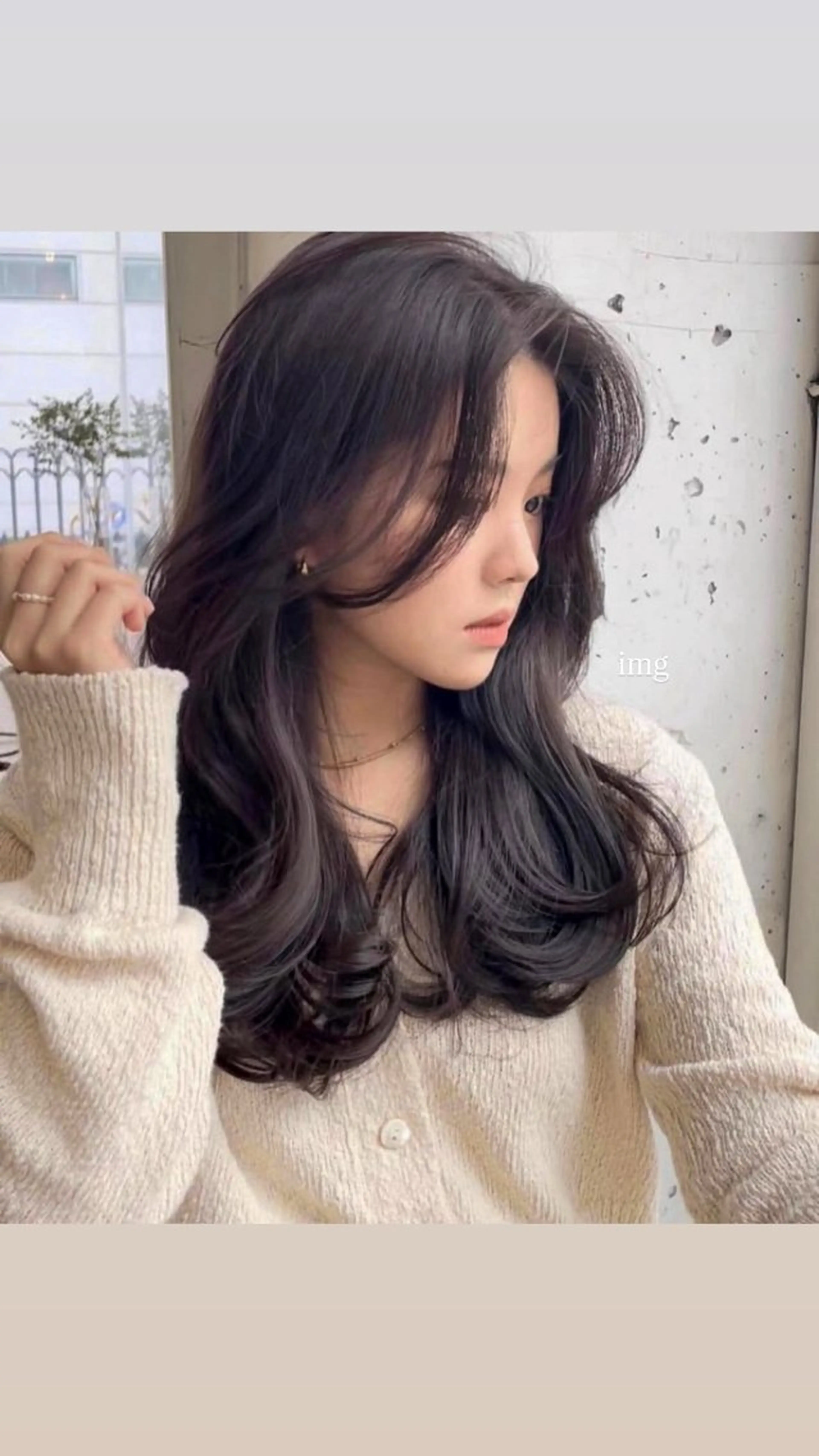 ロング カラー COA  ginza所属・🫧ボブカットモデル 韓国透明感カラー🫧のヘアスタイル