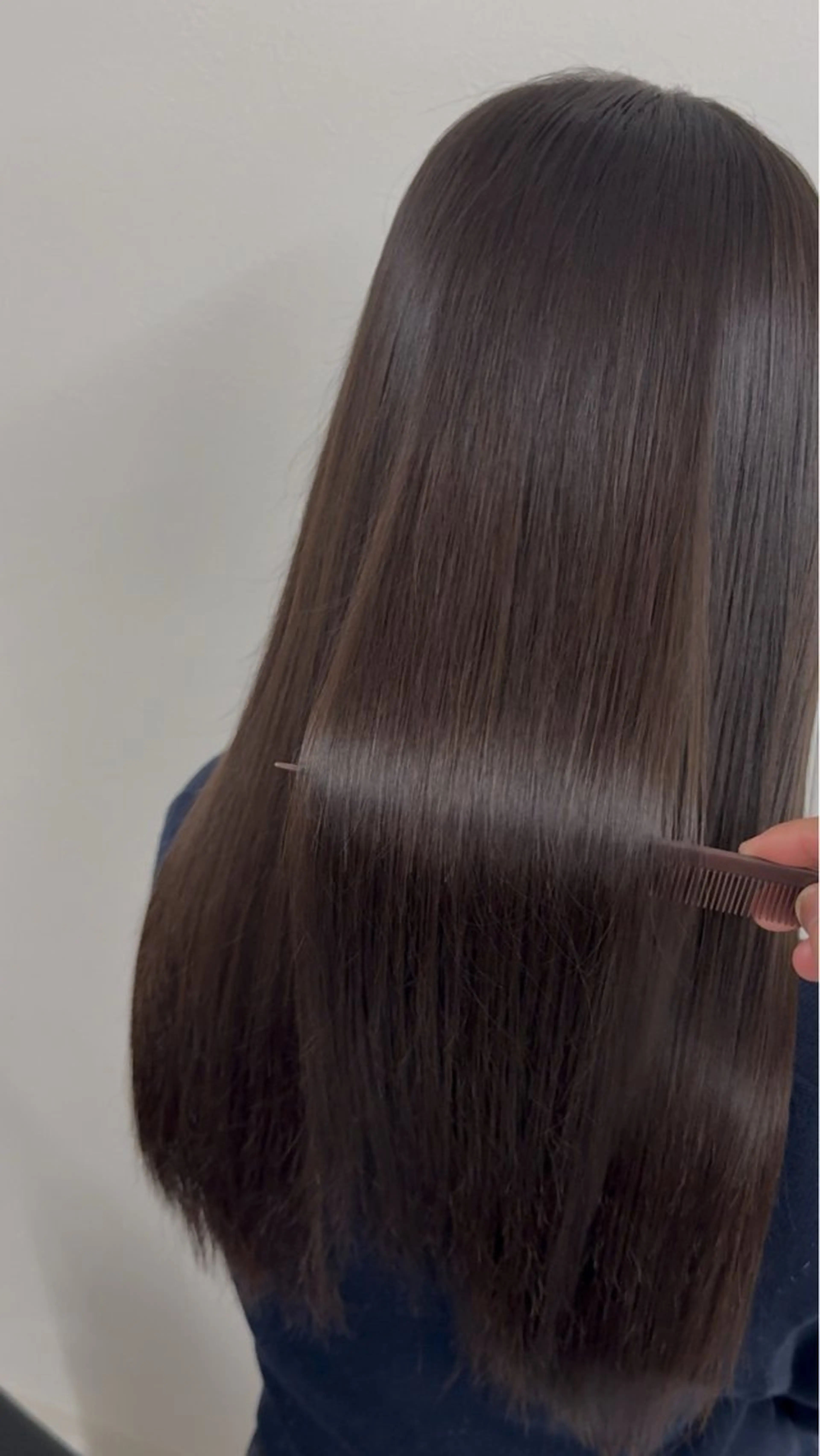 ロング 髪質改善 縮毛矯正 トリートメント カット ヘアカラー トリートメント りきと🦋河原町 縮毛矯正/艶カラーのヘアスタイル