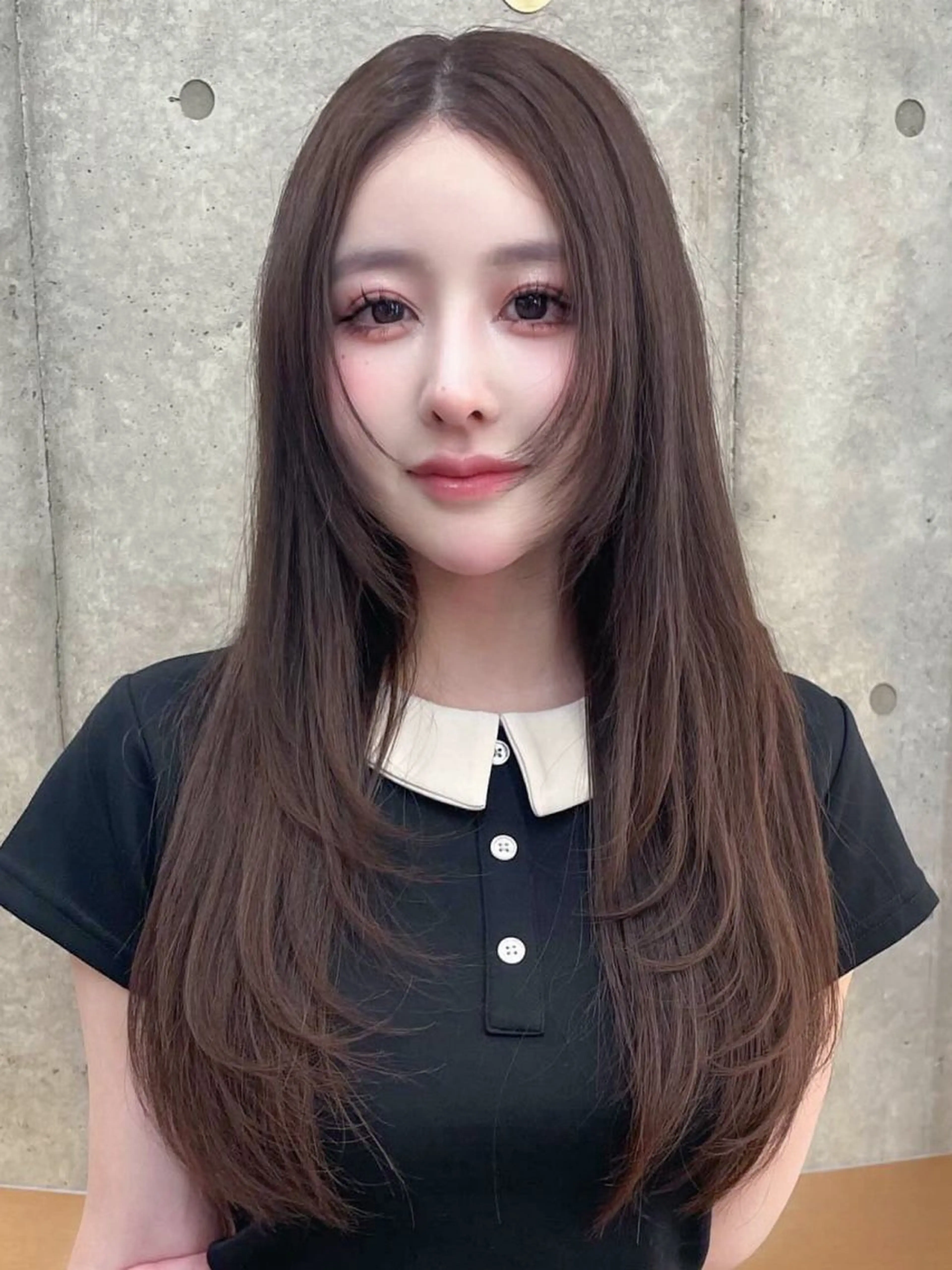 ロング カラー カット トリートメント 韓国ヘア🇰🇷 レイヤー/芝春樹のヘアスタイル