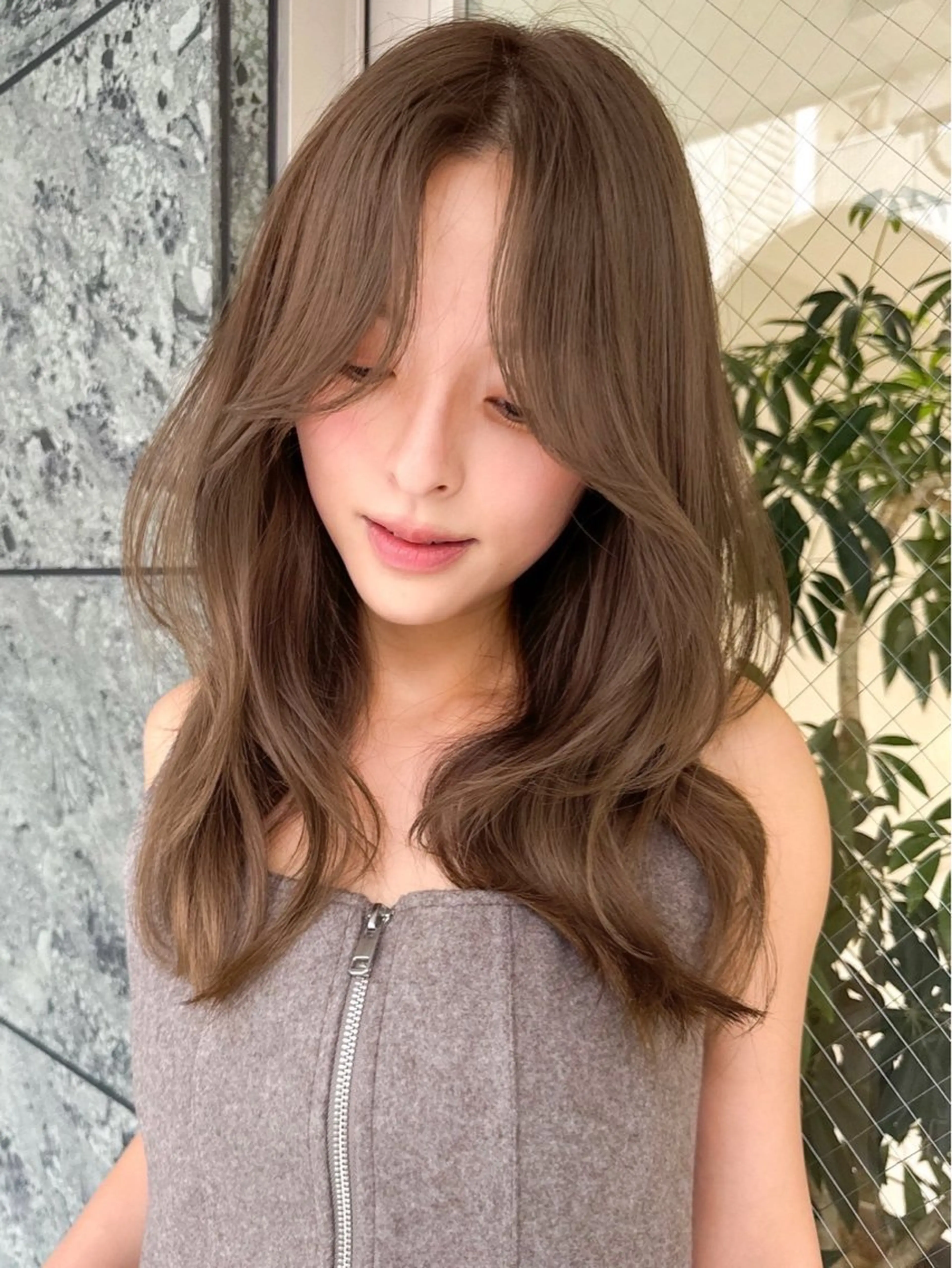 セミロング カラー ヘアカラー 韓国風/ブリーチ/ 透明感🫧ケイタのヘアスタイル