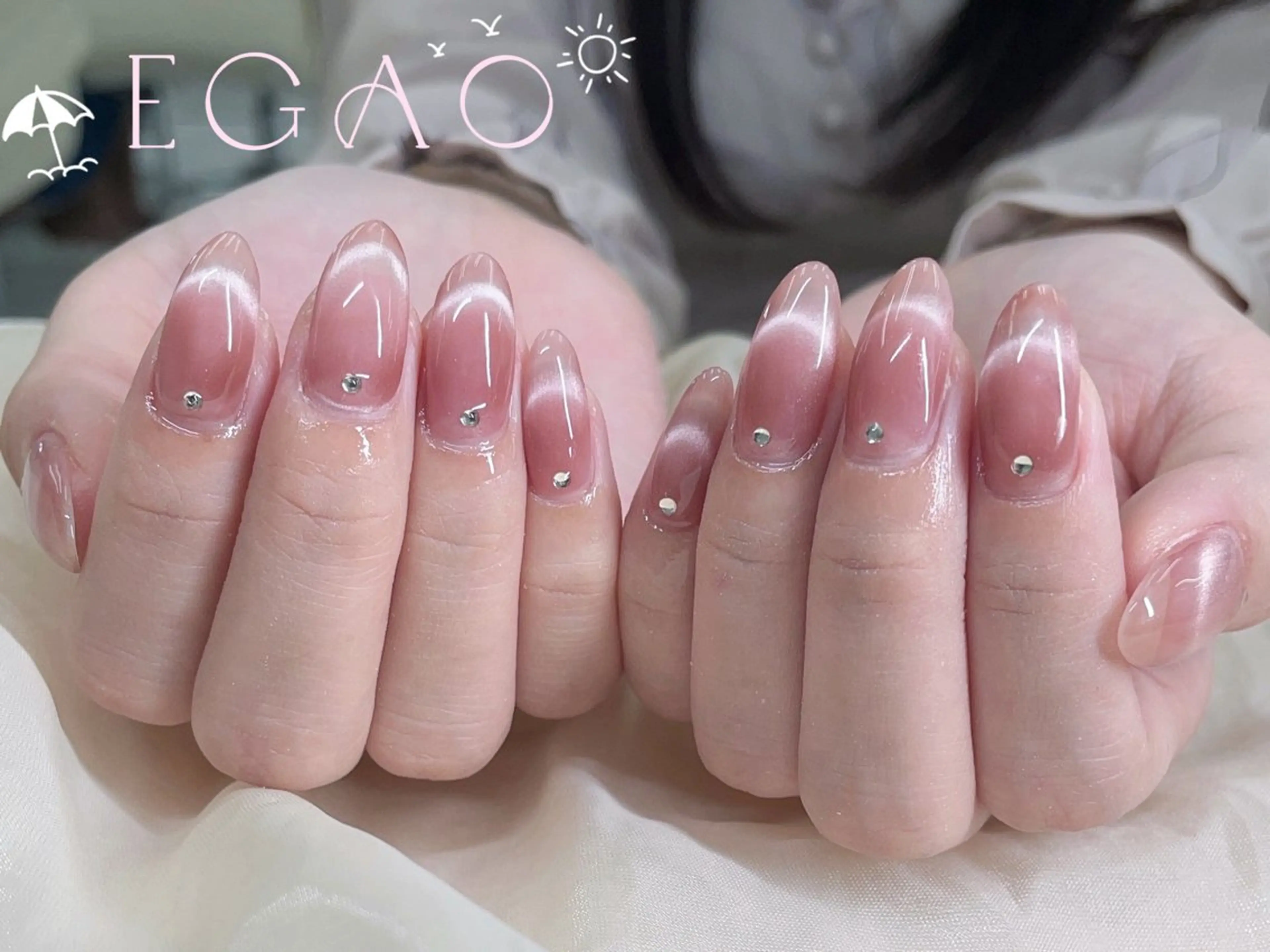ネイル アートネイル フットネイル フレンチネイル ジェルネイル グラデーション ハンドネイル Egao Nail錦糸町店のネイルデザイン
