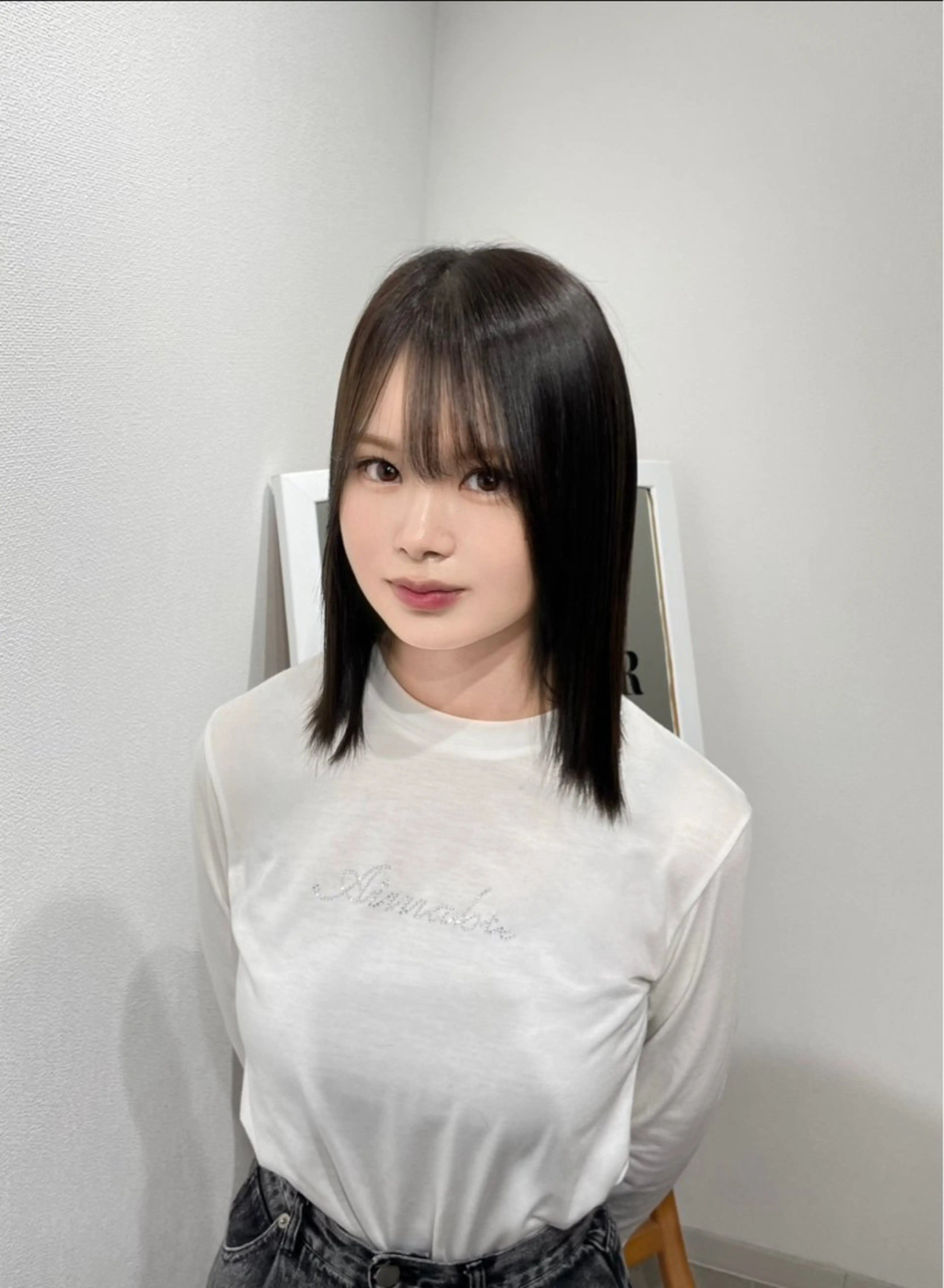 ミディアム 渡邉 怜のヘアスタイル