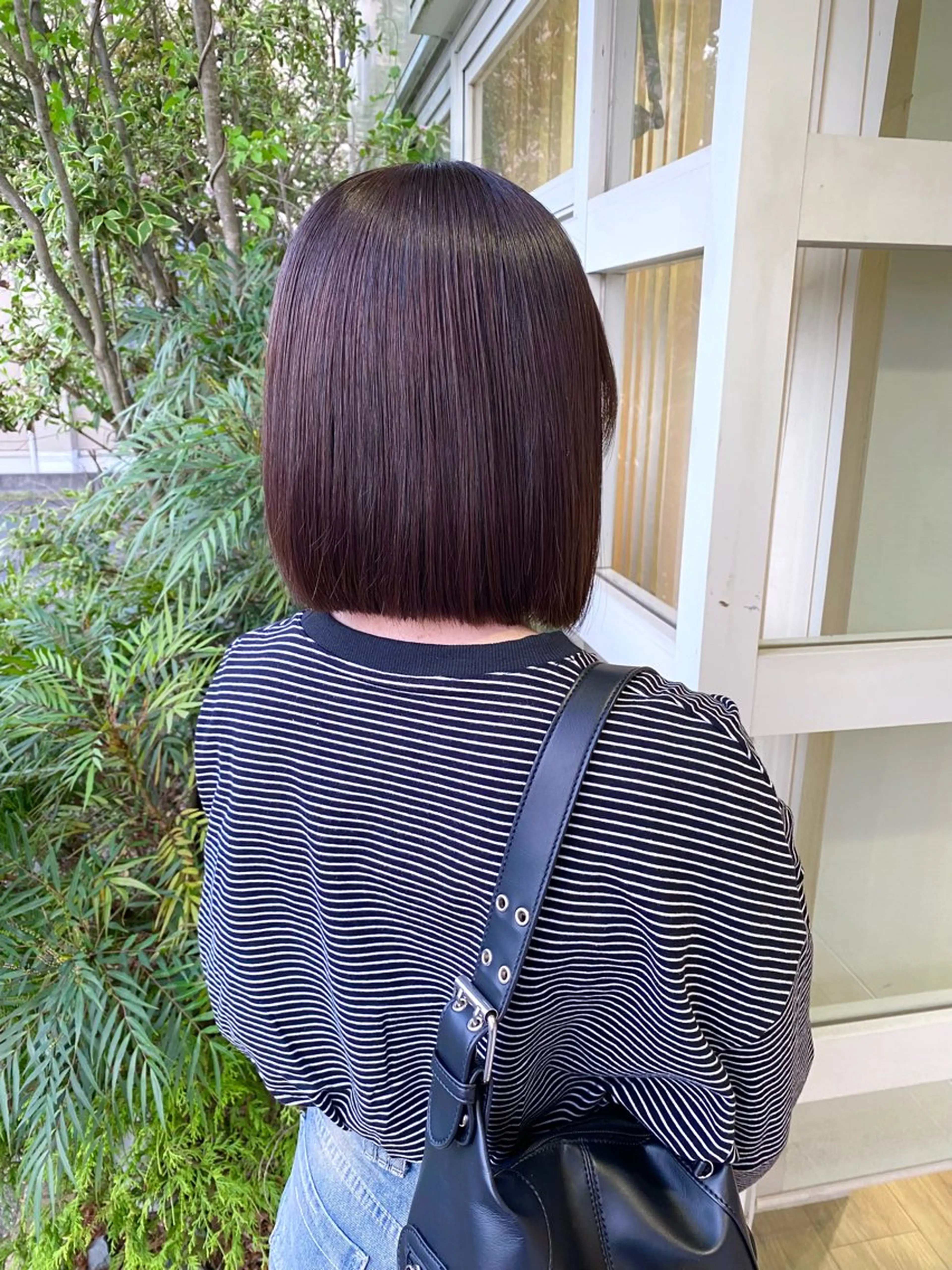 ミディアム 縮毛矯正 冨田 果歩のヘアスタイル