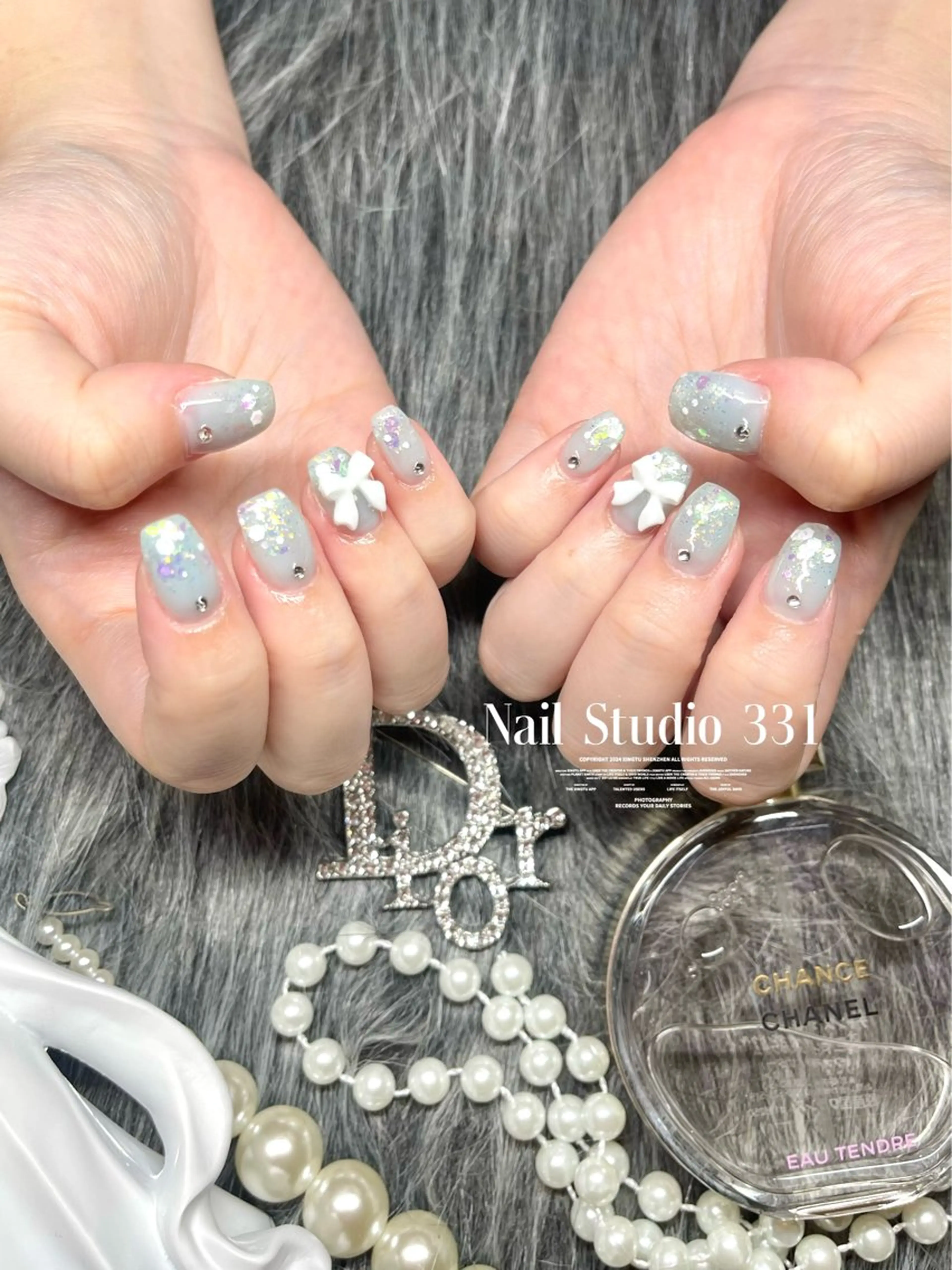 ネイル ロングネイル ワンホンネイル Nail Studio 331のネイルデザイン