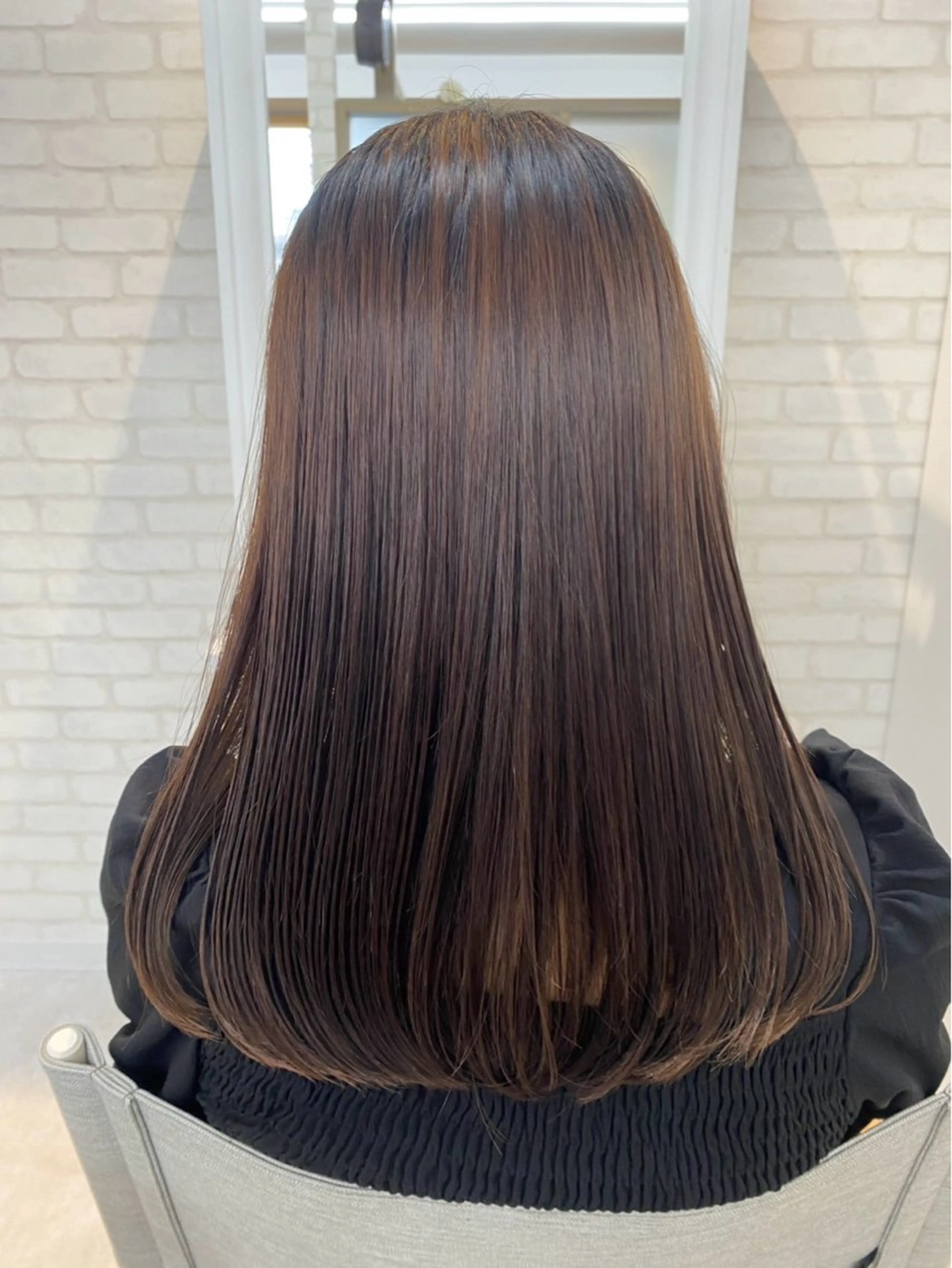 ロング ロング 縮毛矯正 THETAふじみ野 古屋のヘアスタイル