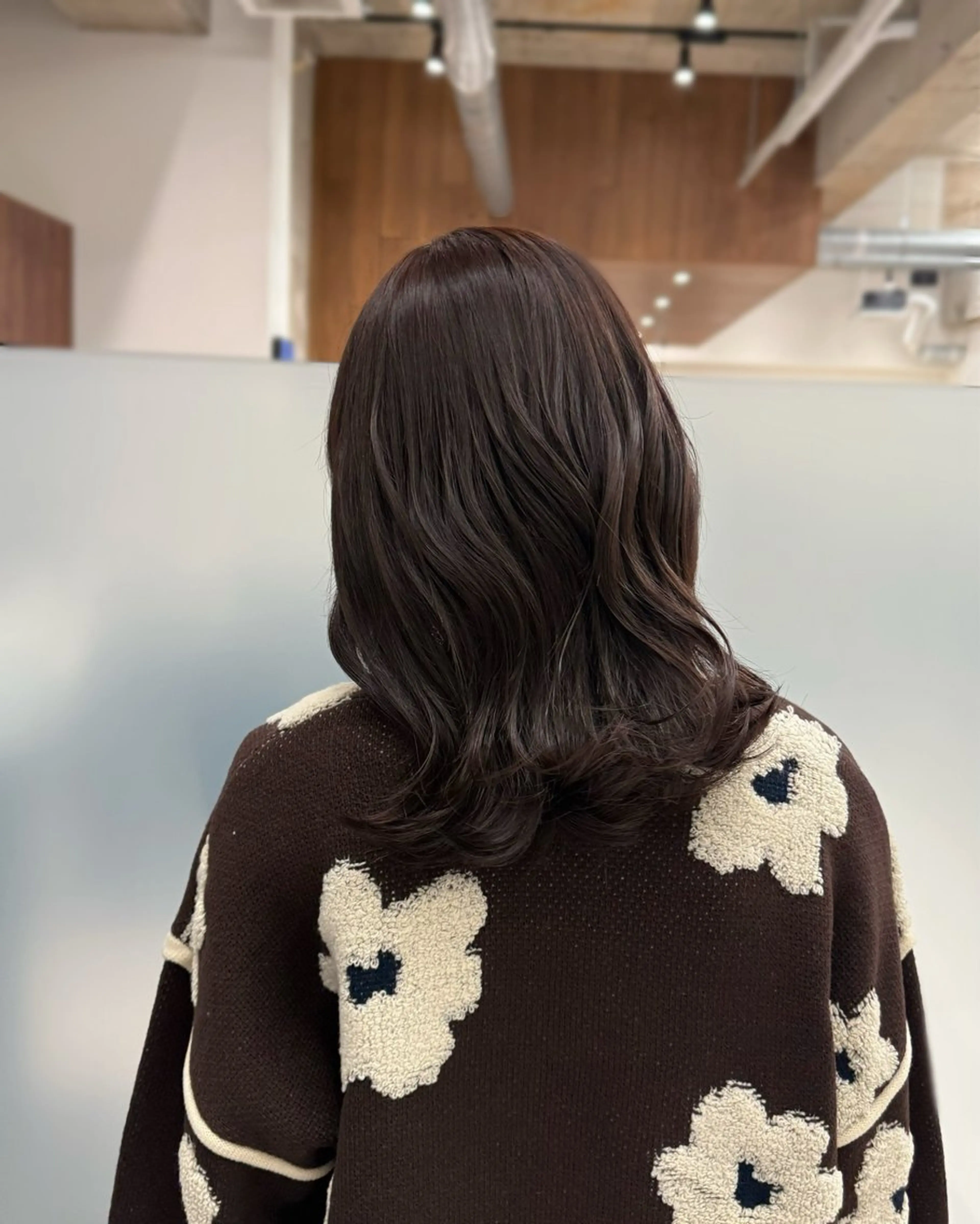 ミディアム カラー カット ヘアカラー トリートメント 縮毛矯正+モテカラー 🎀✨MIHOのヘアスタイル