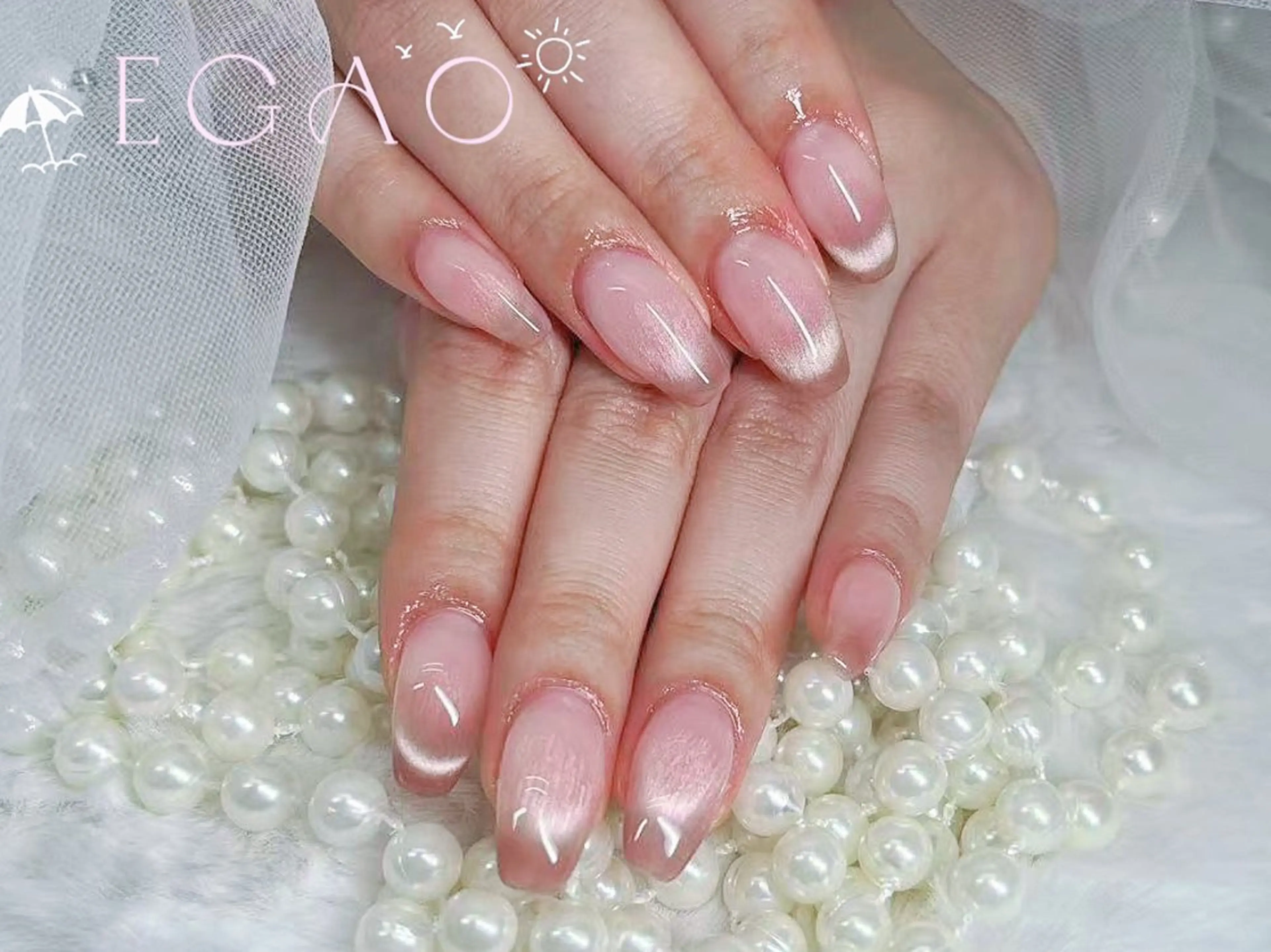 ネイル アートネイル フットネイル フレンチネイル ジェルネイル グラデーション ハンドネイル Egao Nail錦糸町店のネイルデザイン