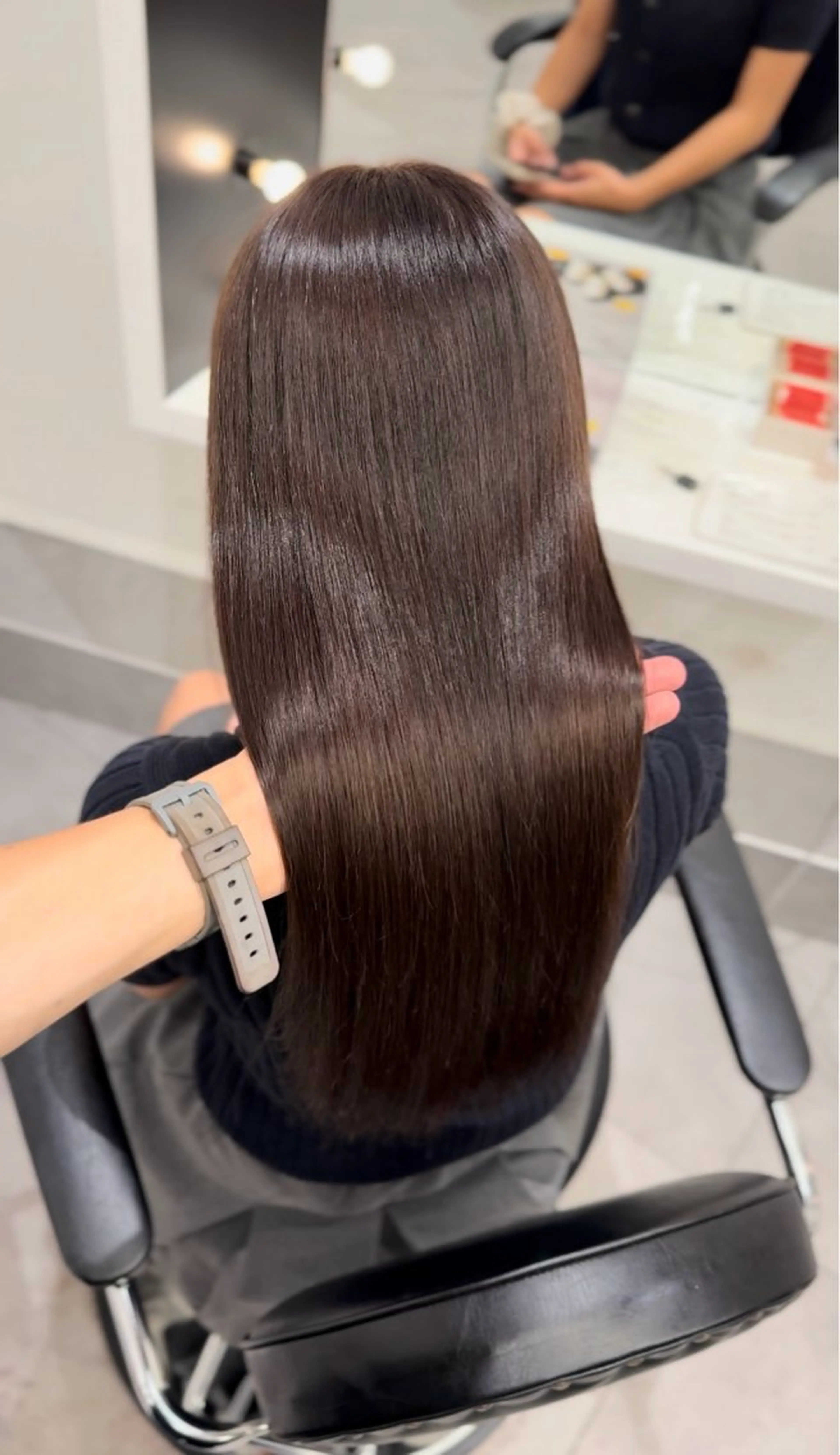 ロング カラー ヘアカラー 縮毛矯正 透明感カラー/梅田 /髪質改善/はるきのヘアスタイル