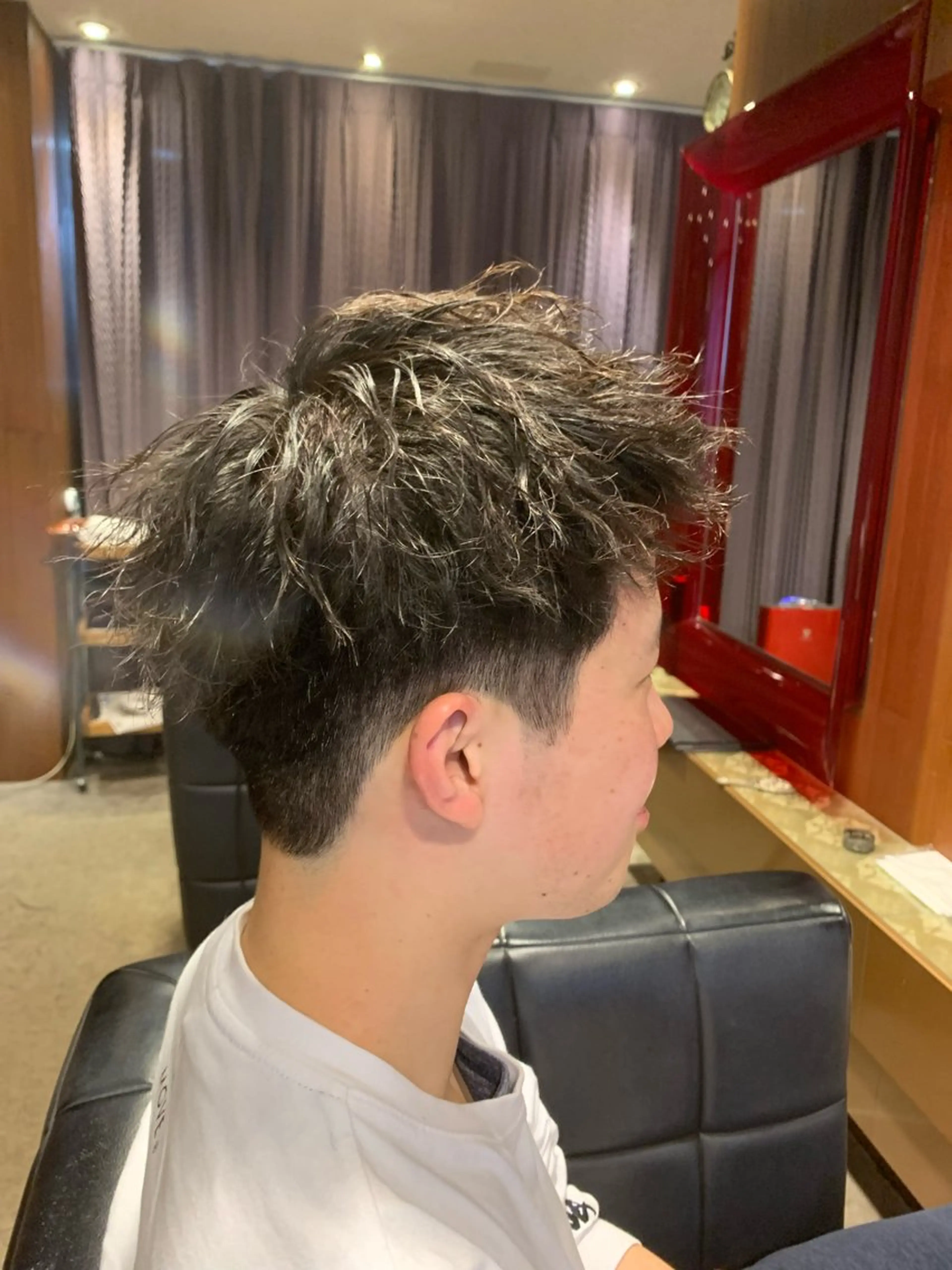 パーマ メンズ カット パーマ 河野 悠のヘアスタイル