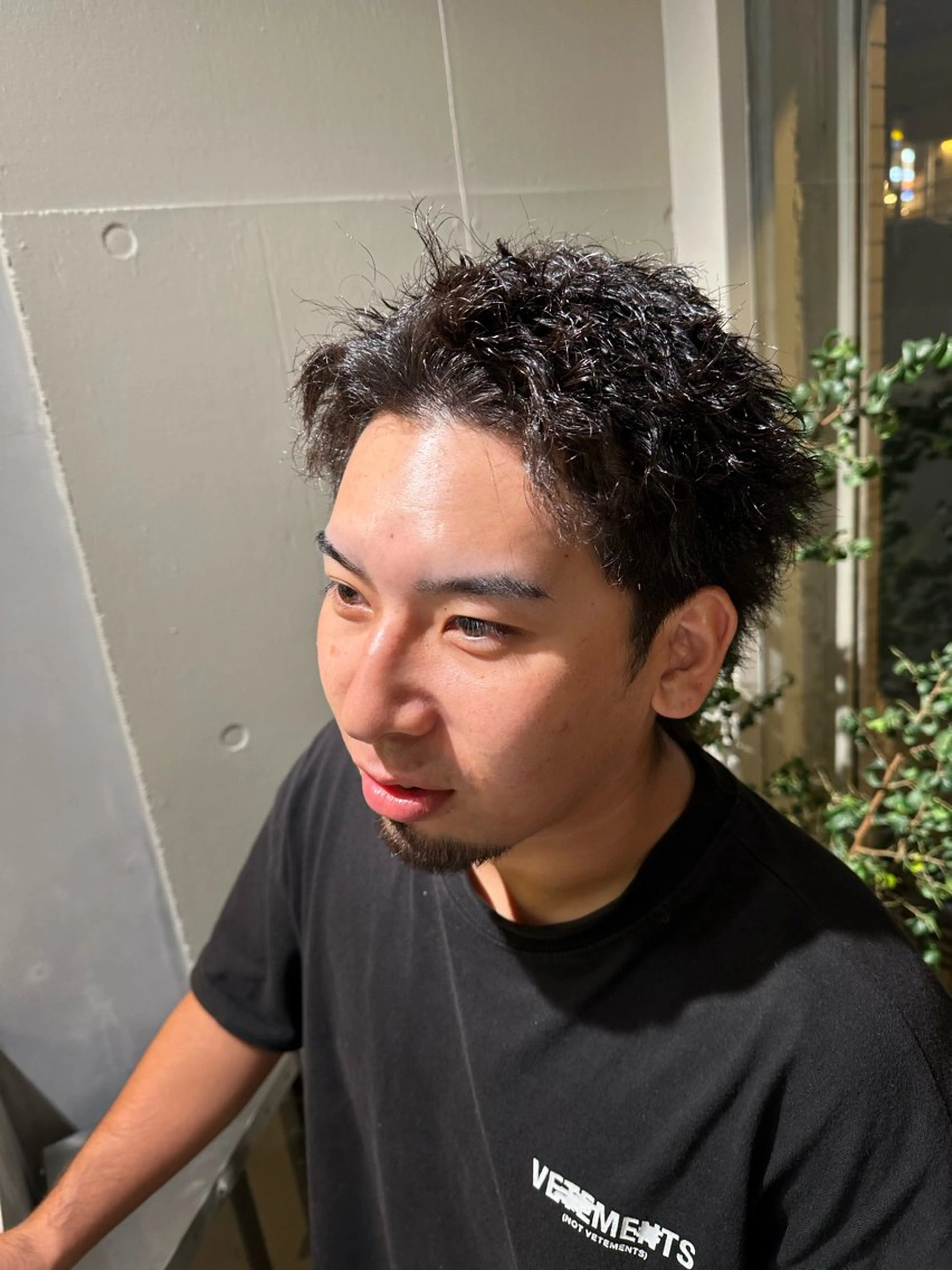 パーマ メンズ 加納 孝也のヘアスタイル