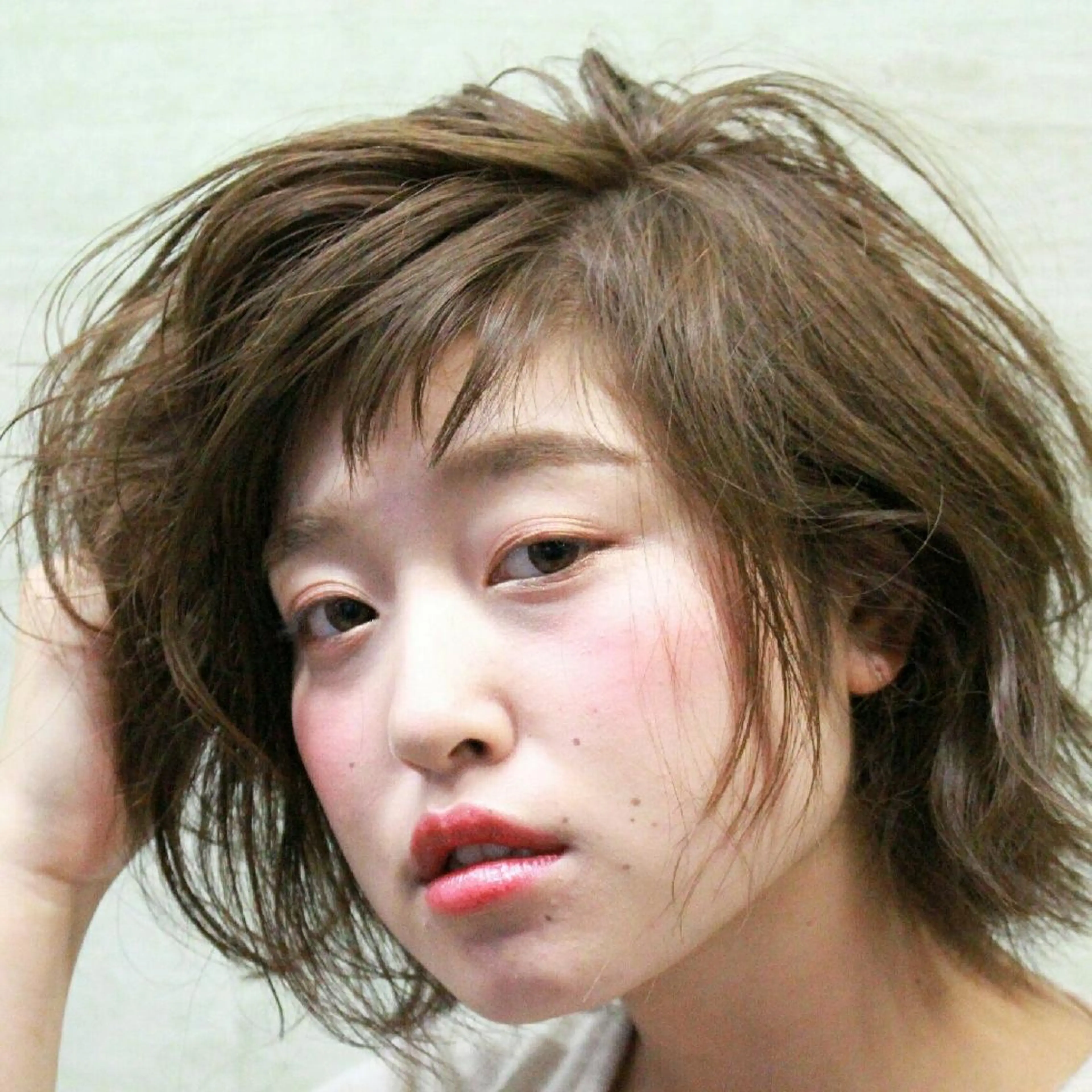 ショート カラー パーマ 徳平 拓人のヘアスタイル