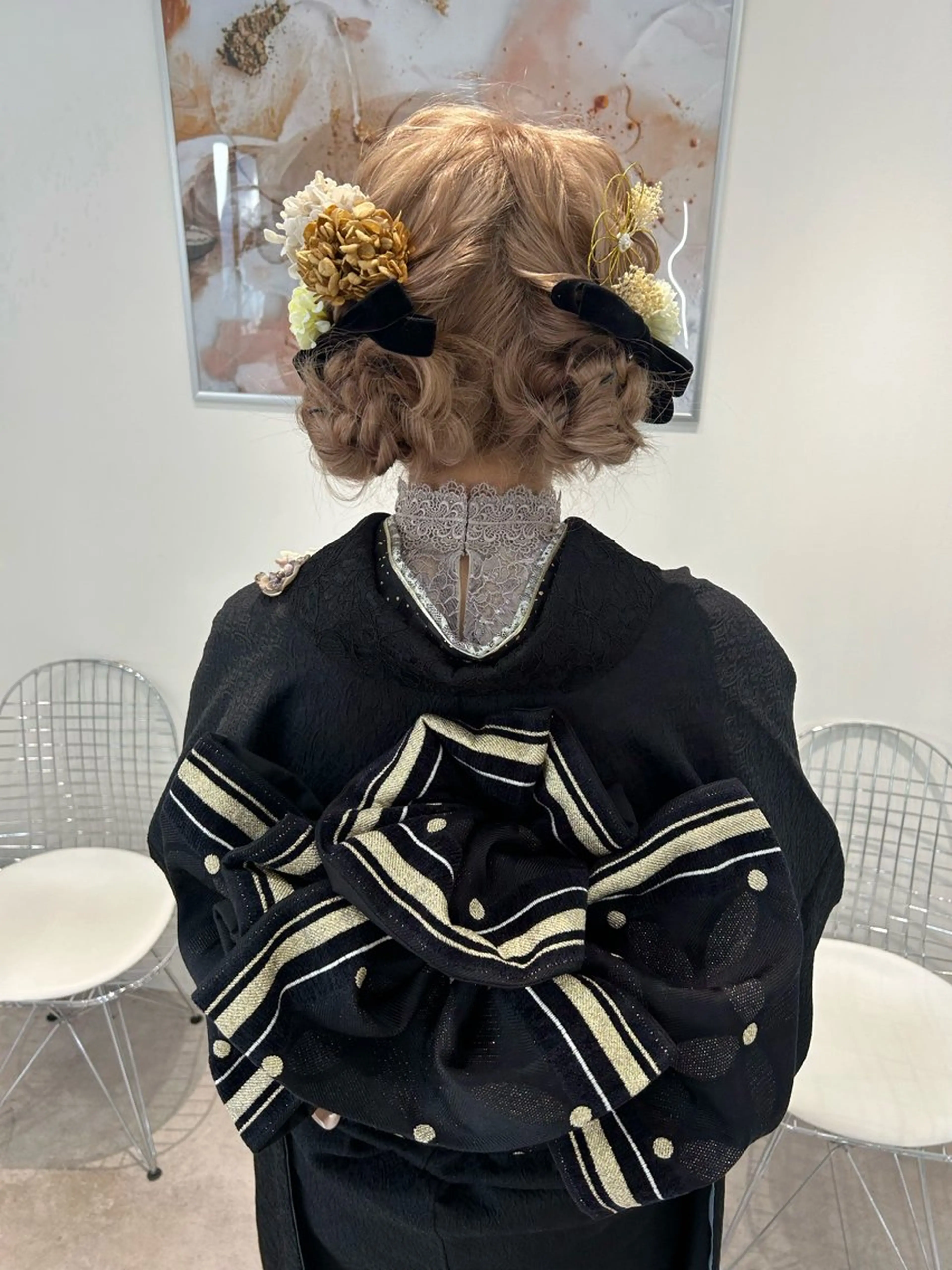 ロング ヘアセット 卒業式ヘアセット🎀 ヘアアレンジのヘアスタイル