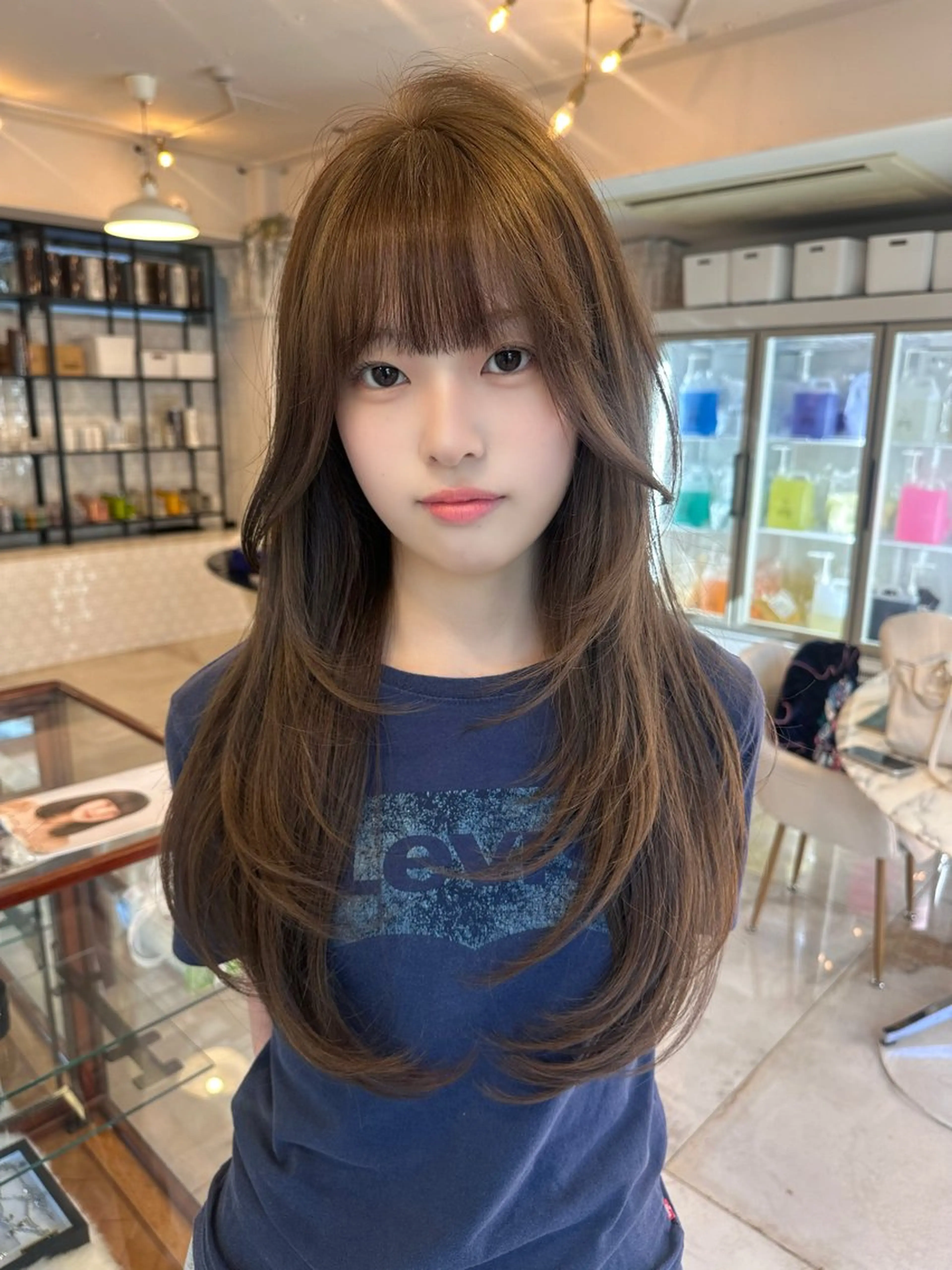 ロング カット RiA/レイヤーカッ ト/ハッシュカットのヘアスタイル