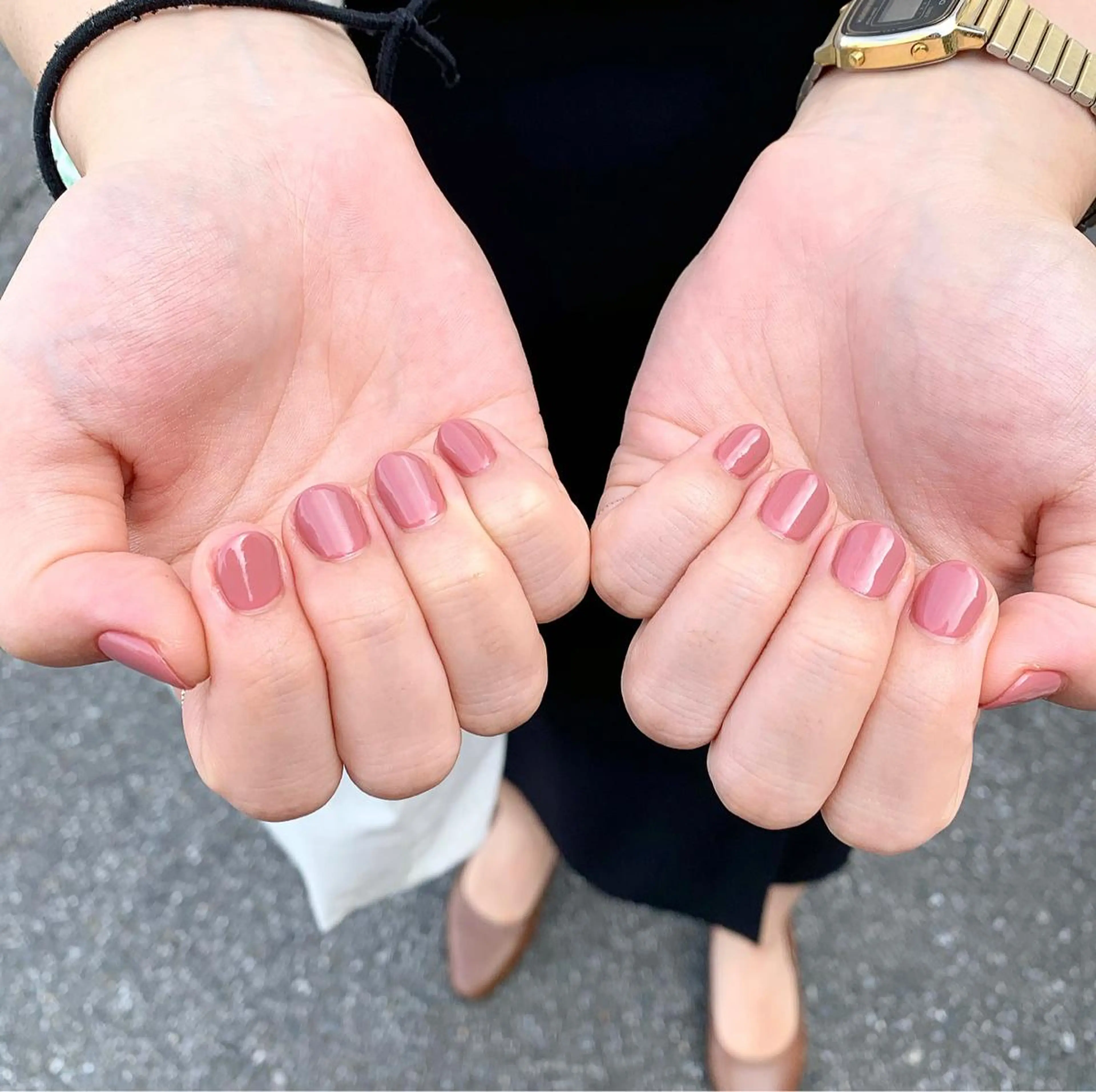 ネイル ピンク ハンドネイル 佐藤 穂乃香のネイルデザイン