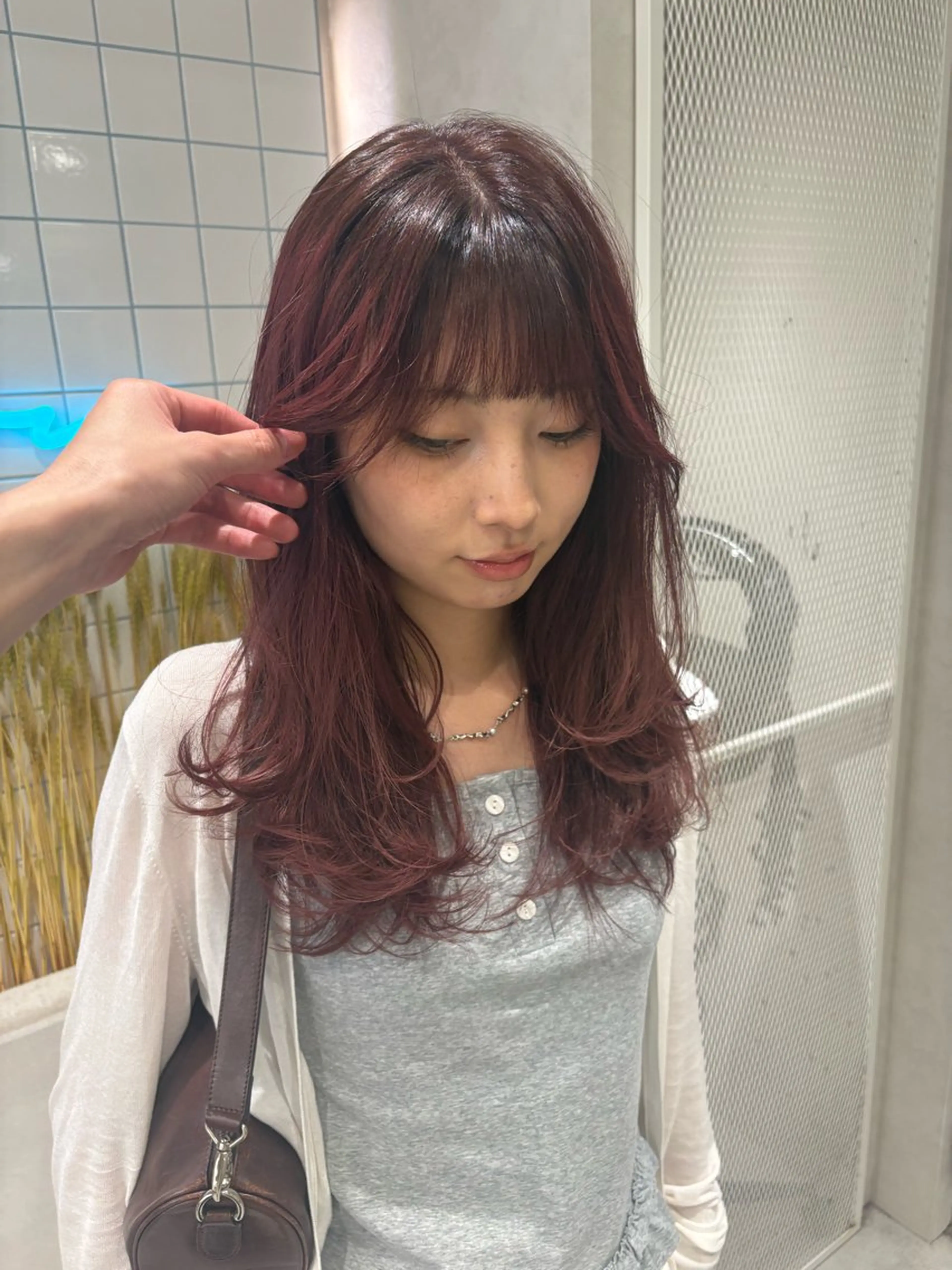 セミロング ハッシュカット ハイレイヤー 韓国風ヘア レイヤーカット Yuta✂︎ 韓国レイヤー🪽のヘアスタイル