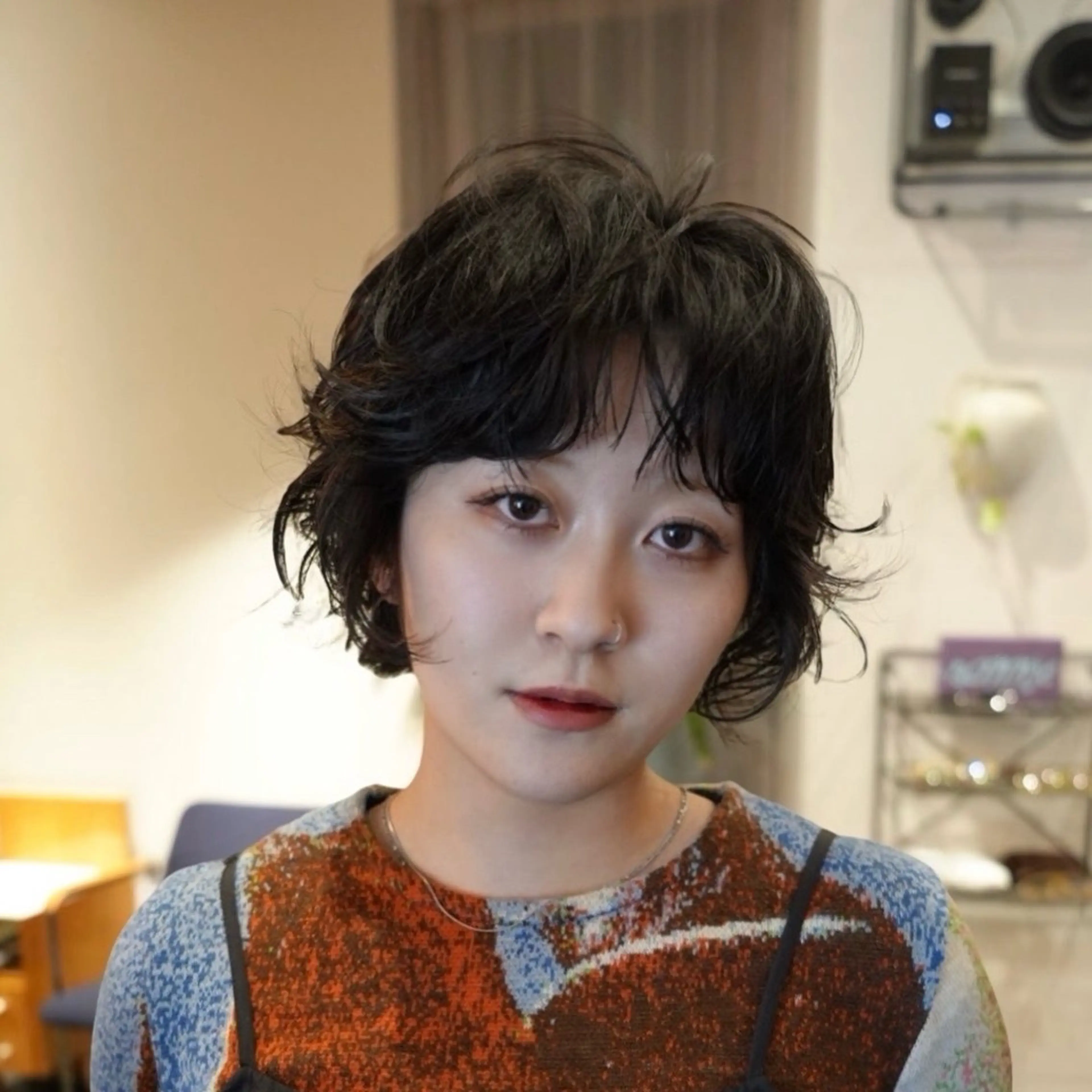 ショート ボブレイヤー ボブ レイヤーカット パーマ vibe/ 名古屋駅/野田 侑作のヘアスタイル