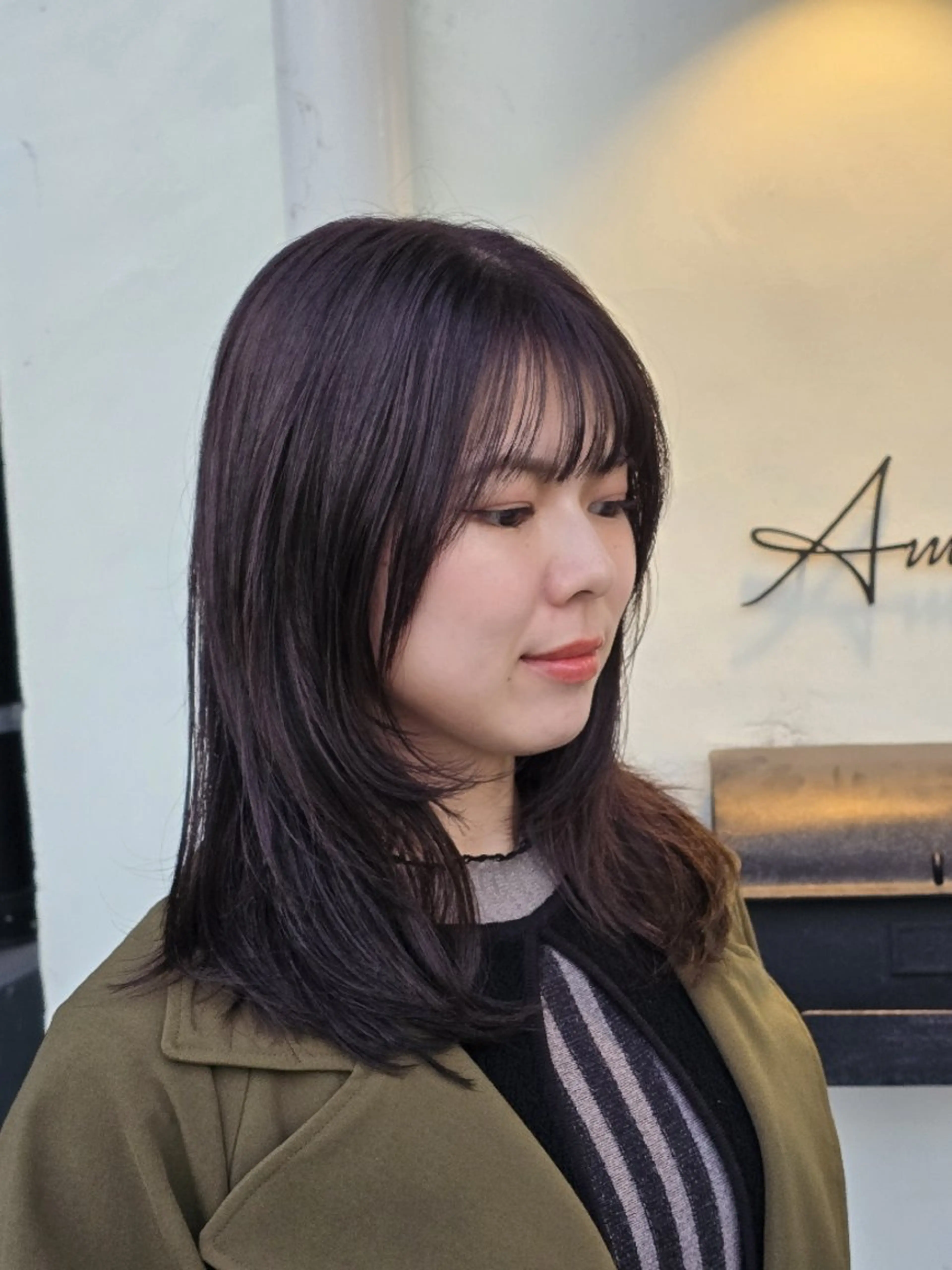 セミロング カラー ブラウンカラー ショコラブラウン レイヤーカット カット ヘアカラー トリートメント 渡辺祐輔 レイヤー✂ 透明感🫧艶カラー✨のヘアスタイル