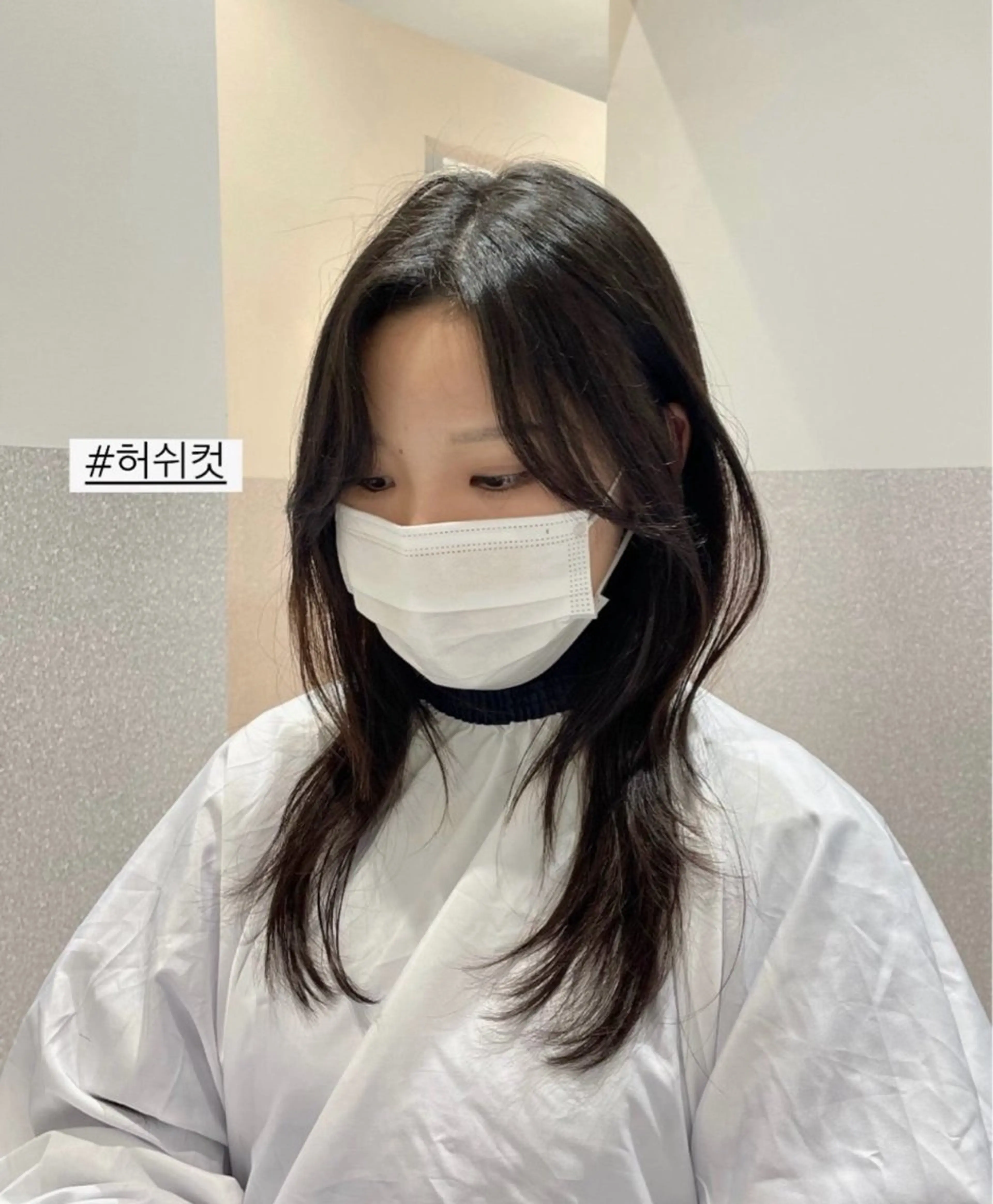 セミロング ハッシュカット 韓国風ヘア レイヤーカット カット ヘアカラー トリートメント ❤︎︎韓国ヘア❤︎︎ 𝑺𝒉𝒊𝒉𝒐のヘアスタイル