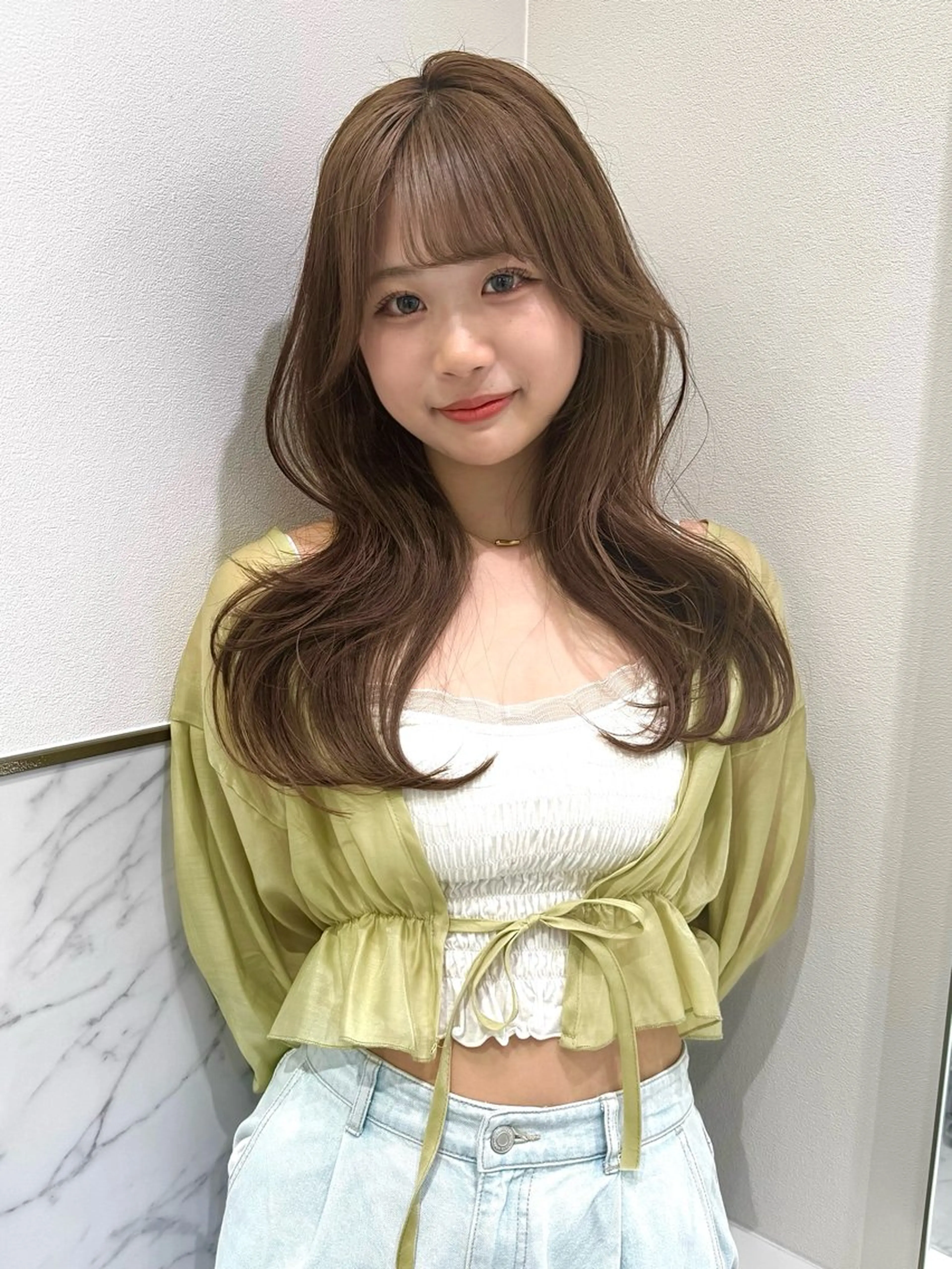 ロング カラー カット ヘアカラー ♡ParveMix NANO♡のヘアスタイル