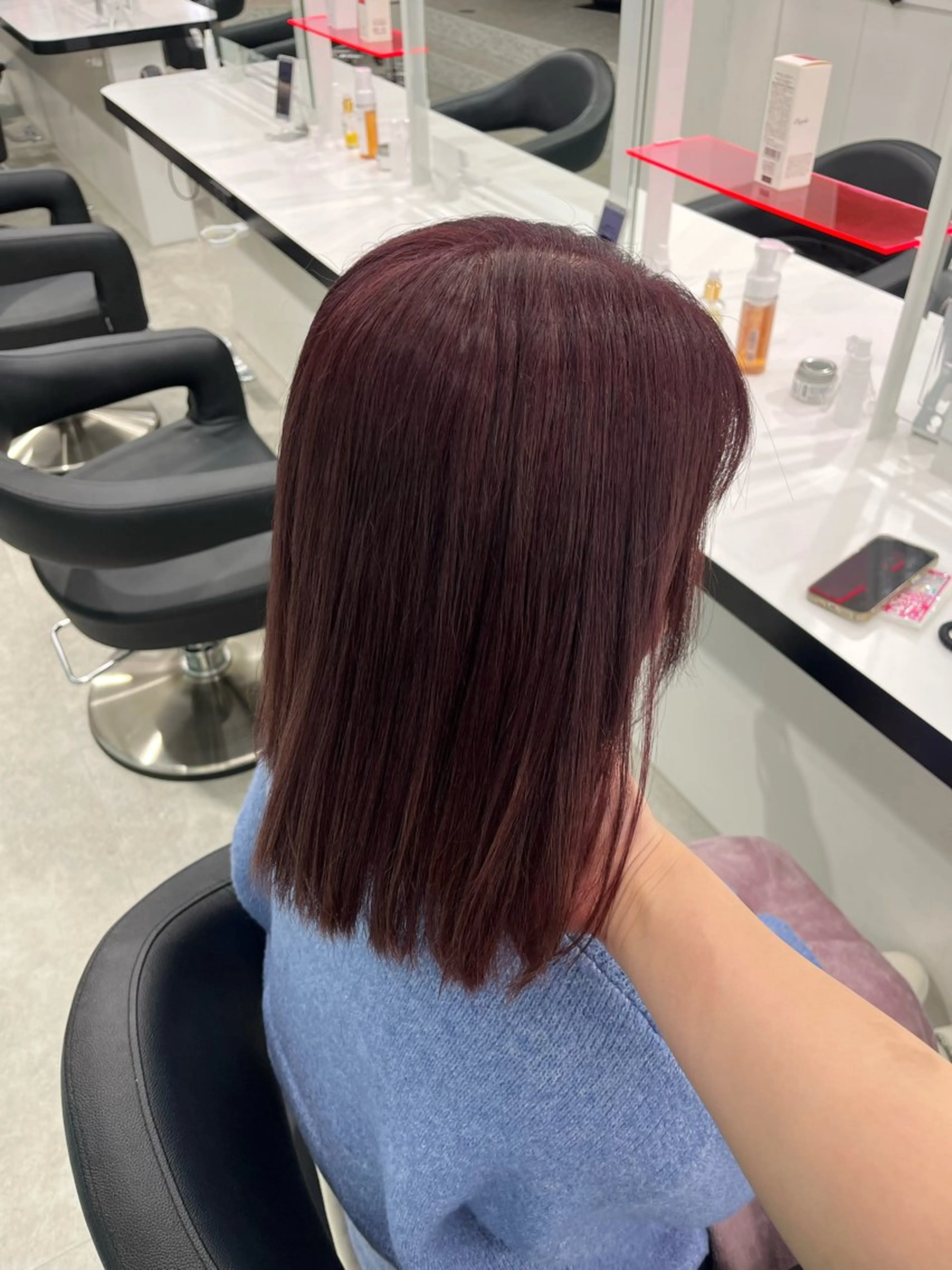 ミディアム カラー みう/仙台/暖色/ 艶髪/顔周りカット/のヘアスタイル