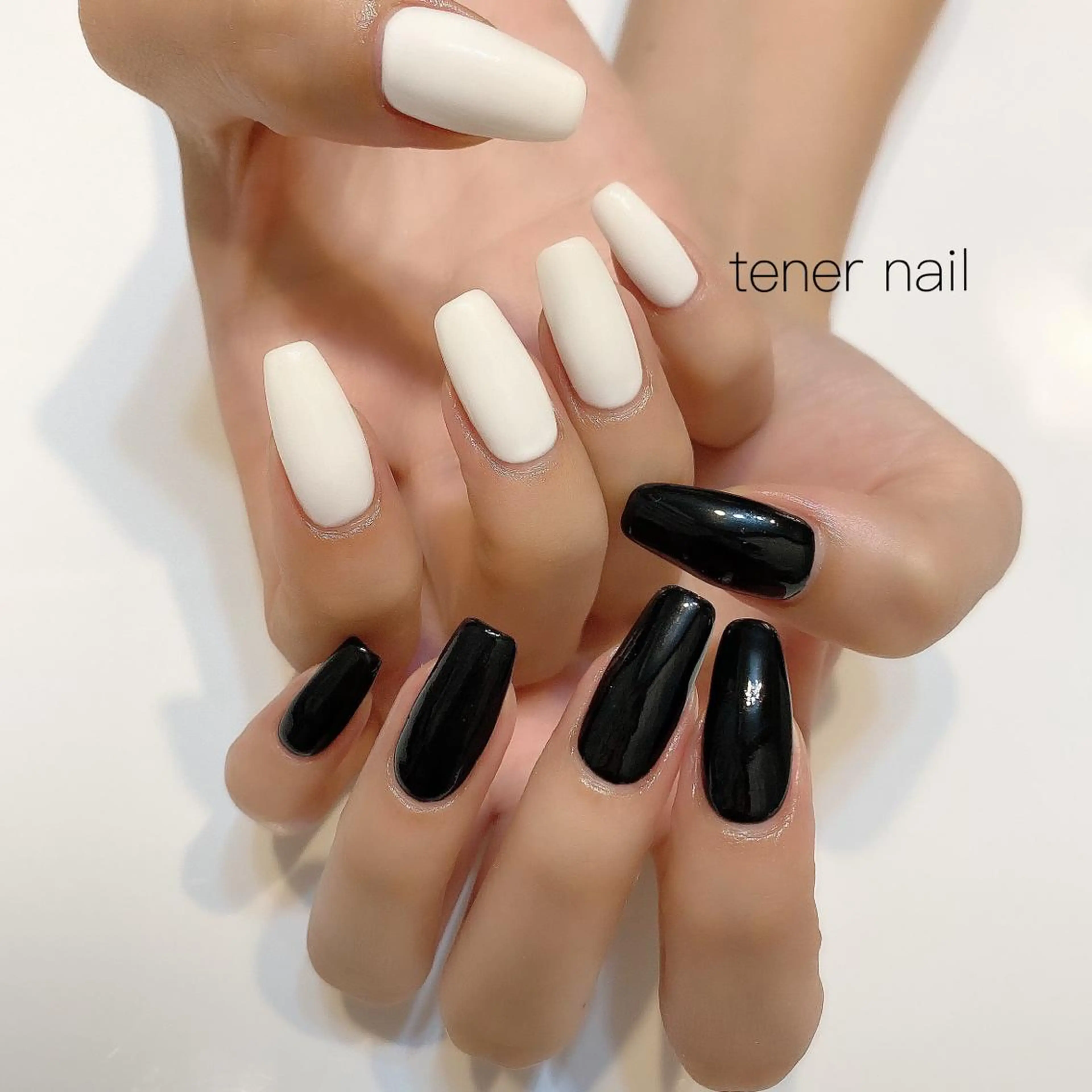 ネイル ワンカラーネイル ホワイト テネルネイル tener nailのネイルデザイン