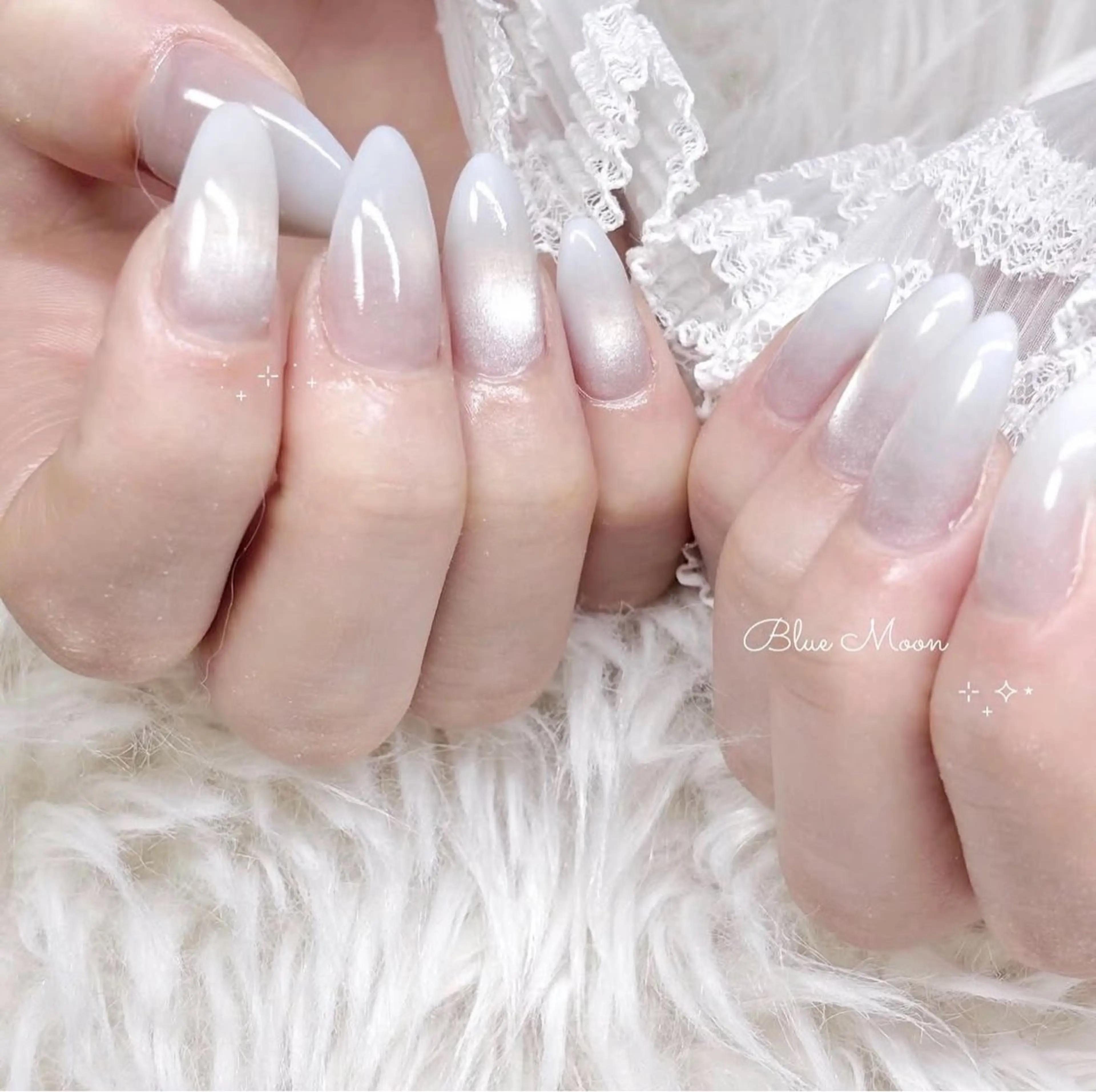 ネイル グラデーション ハンドネイル フットネイル nail salon Blue Moonのネイルデザイン