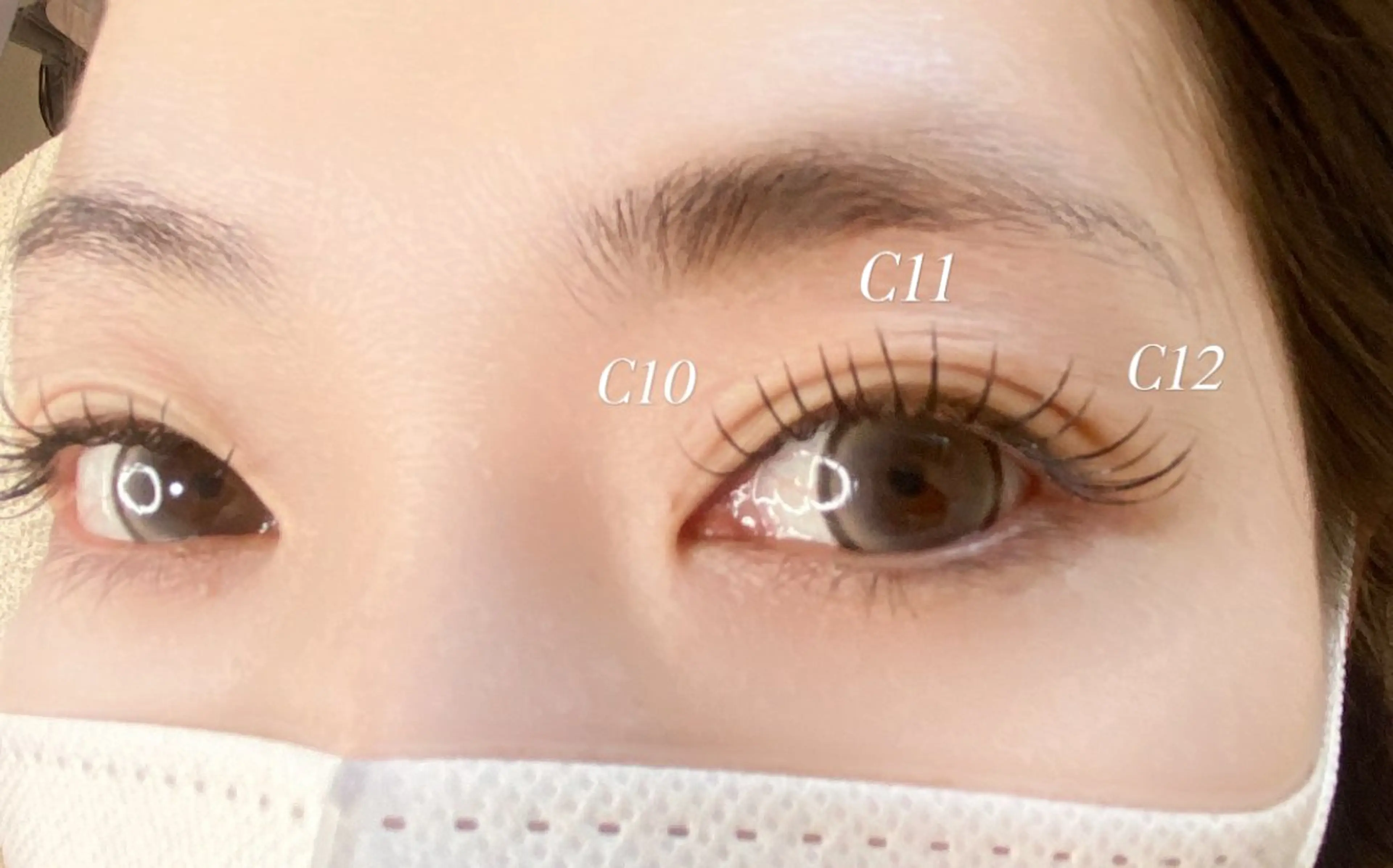 マツエク・マツパ 束感まつ毛 フラットラッシュ 新越谷eyelash Sayaのマツエク・マツパデザイン