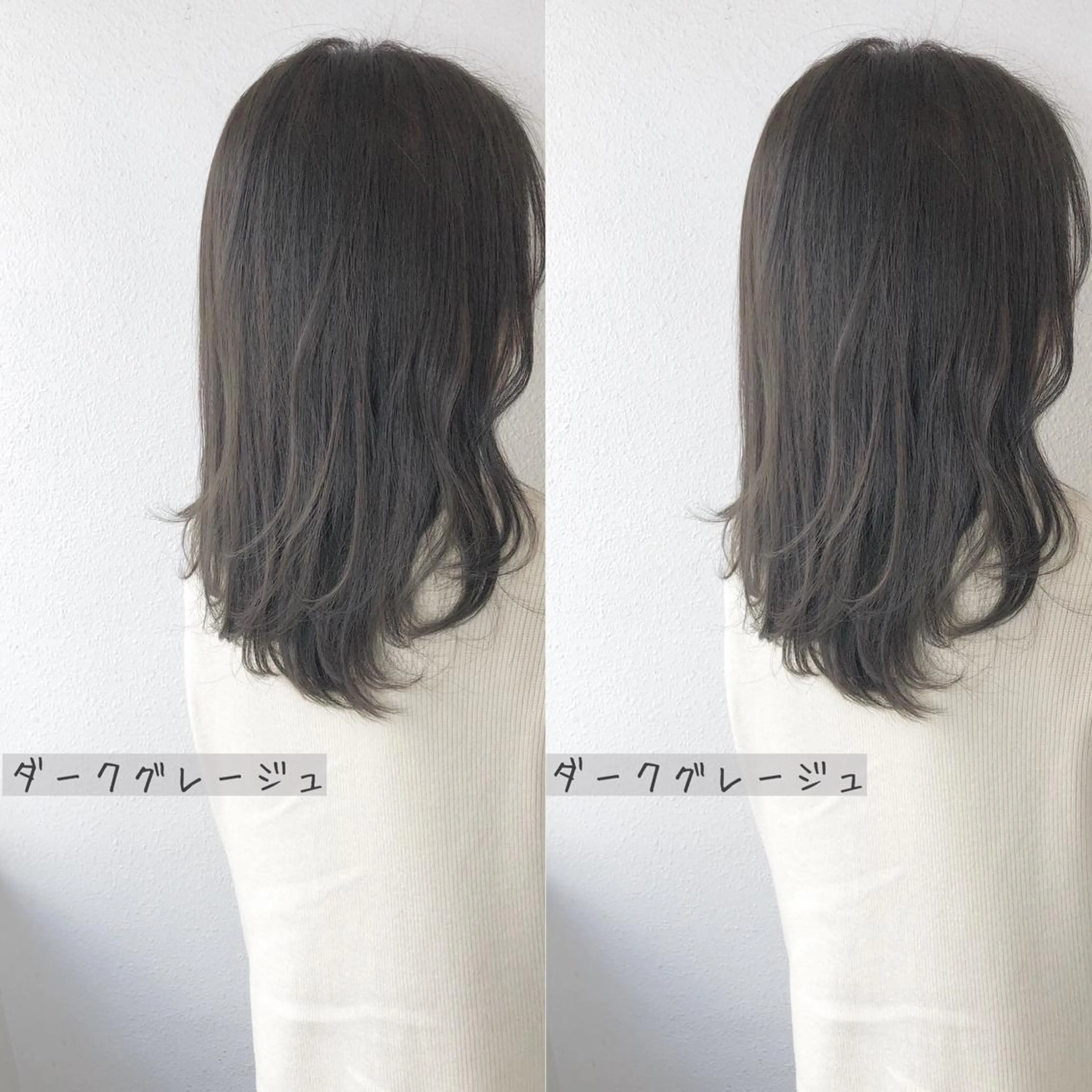 ミディアム カラー ブリーチ ブリーチなしカラー あさだ しゅうたろうのヘアスタイル