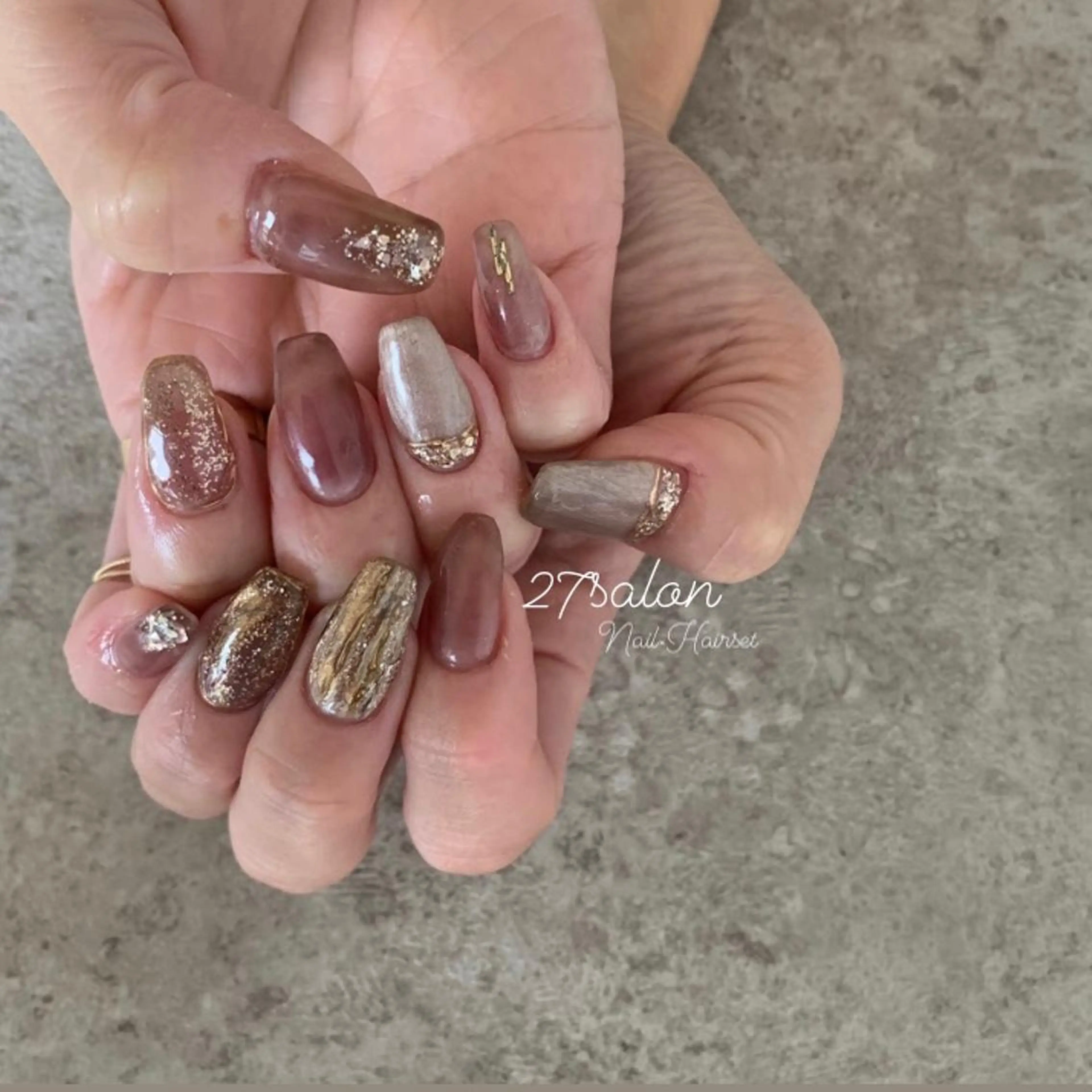 ネイル ニュアンスネイル 27salon yuinaのネイルデザイン