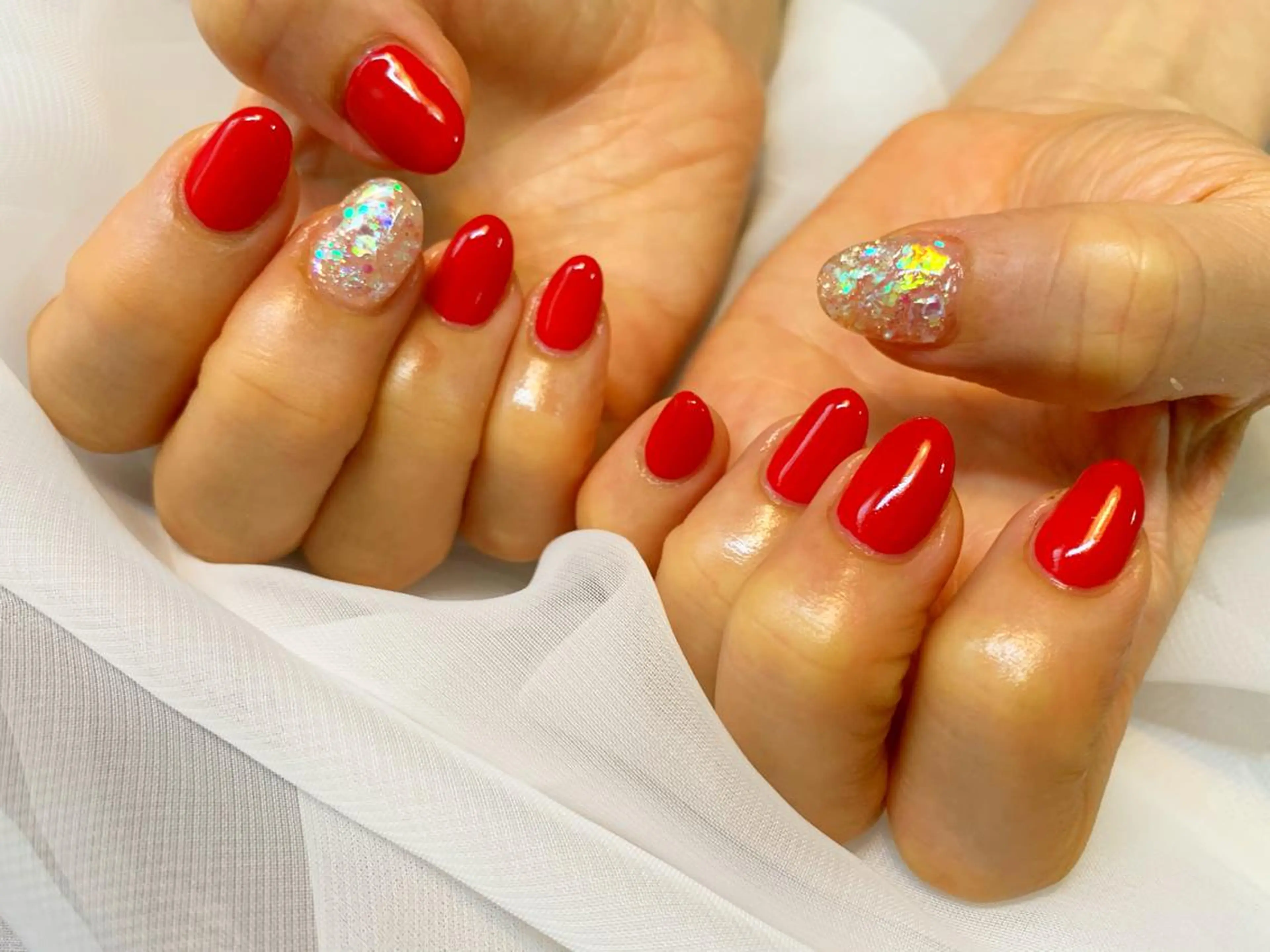 ネイル オーロラネイル ハンドネイル GéRanium Harukaのネイルデザイン