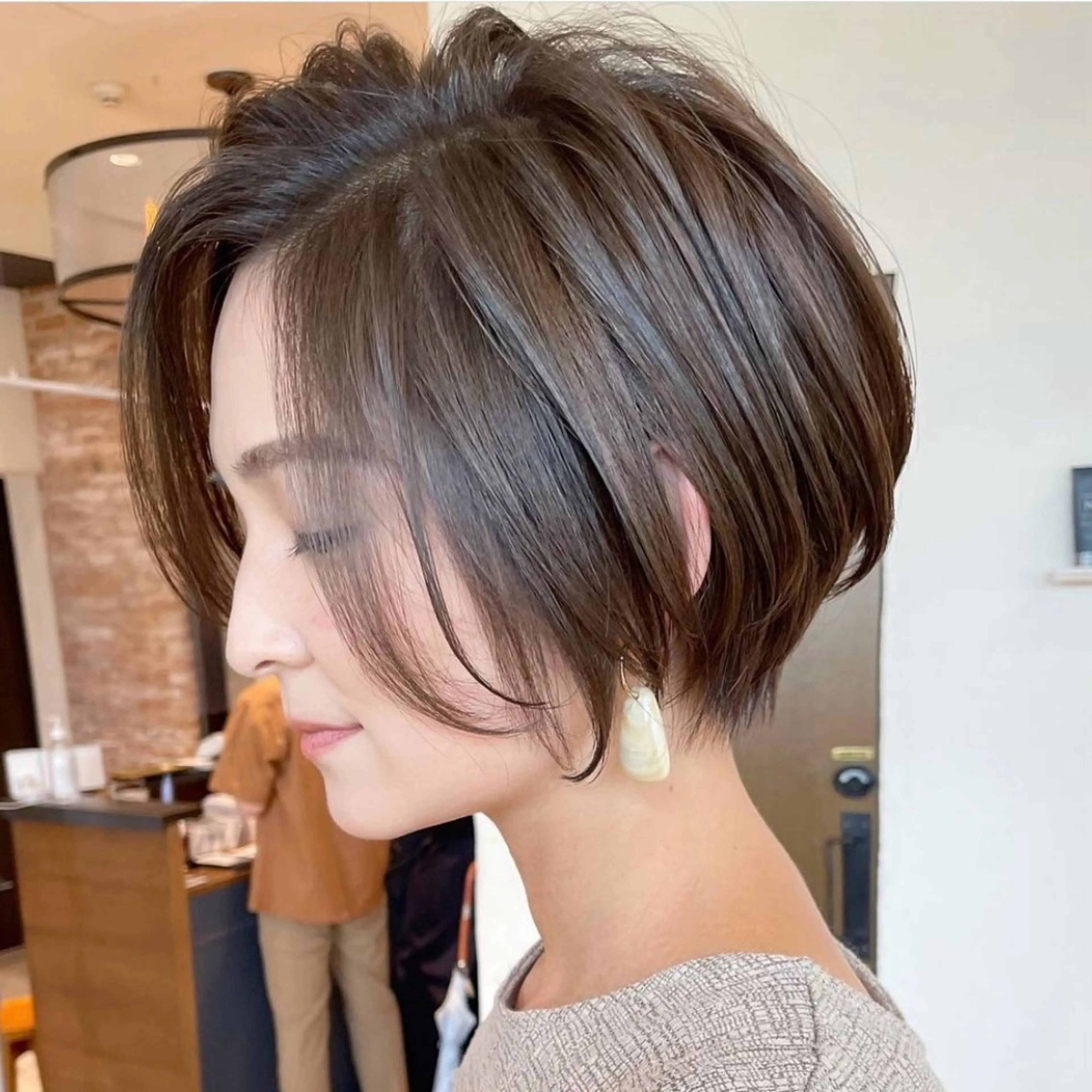 ショート ショートヘア ✨大人ショート/銀座 無料/カットモデルのヘアスタイル