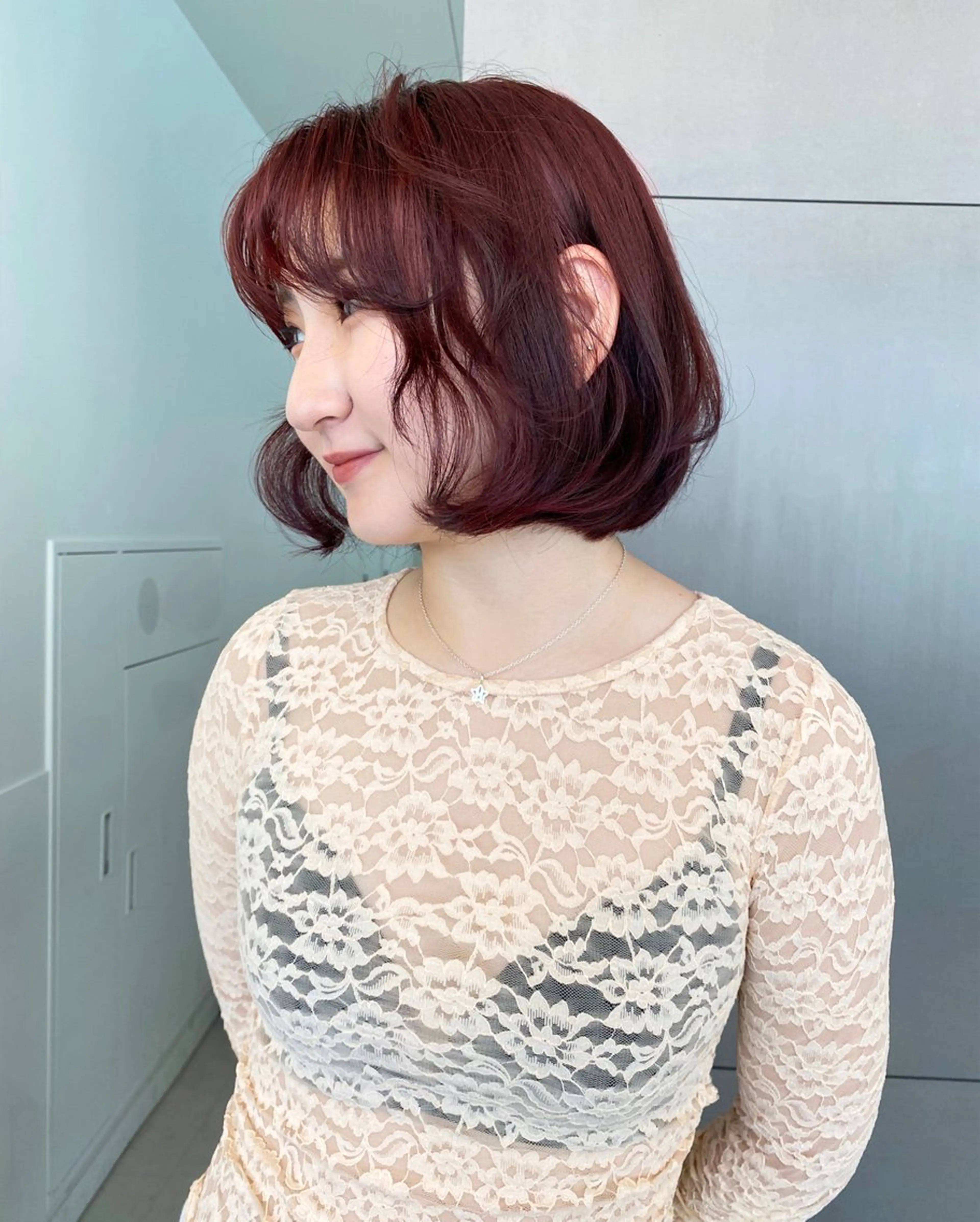 ミディアム 🎀透明感× 暖色カラーつな🎀のヘアスタイル