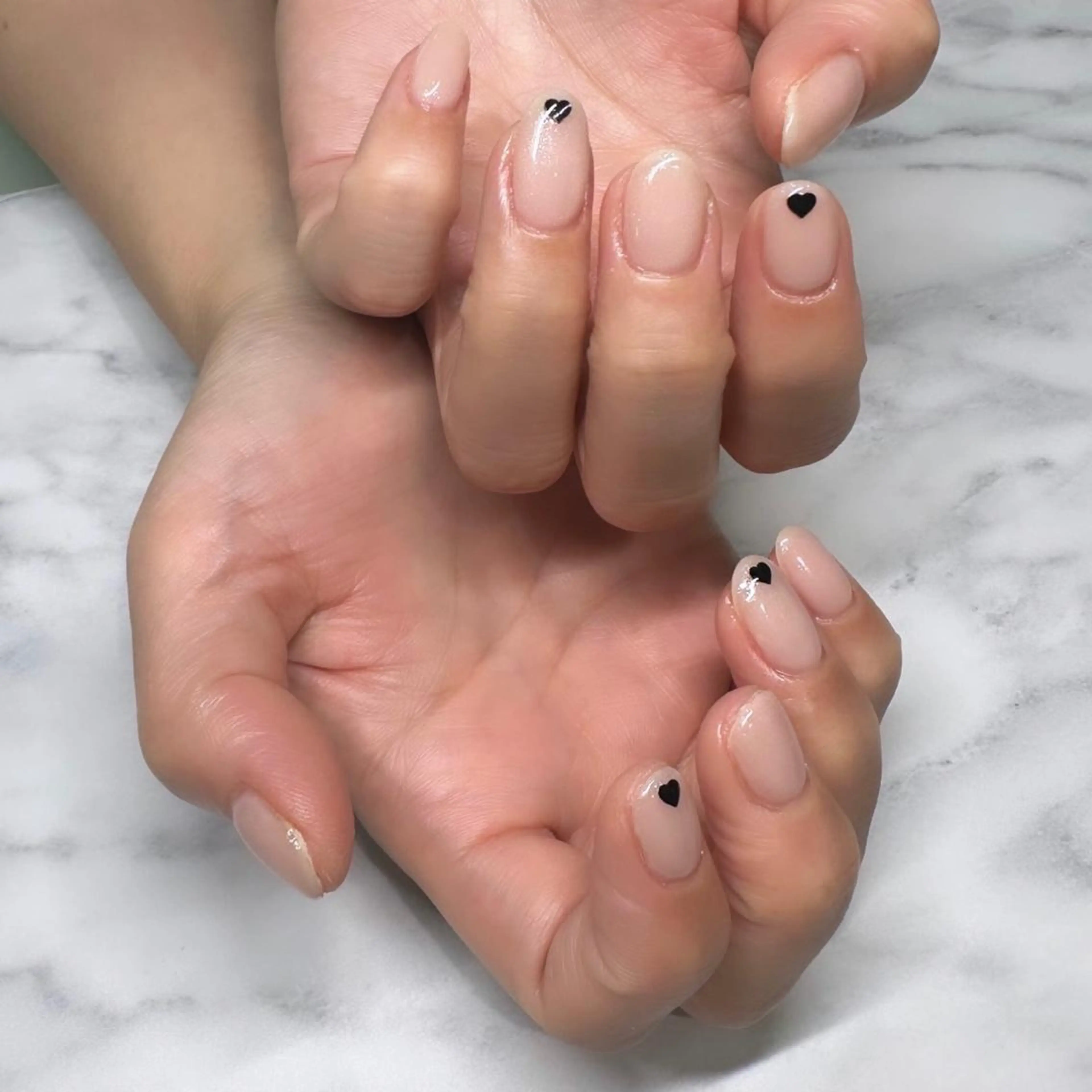 ネイル ハート ハンドネイル Bianca浦和西口 Takenouchiのネイルデザイン