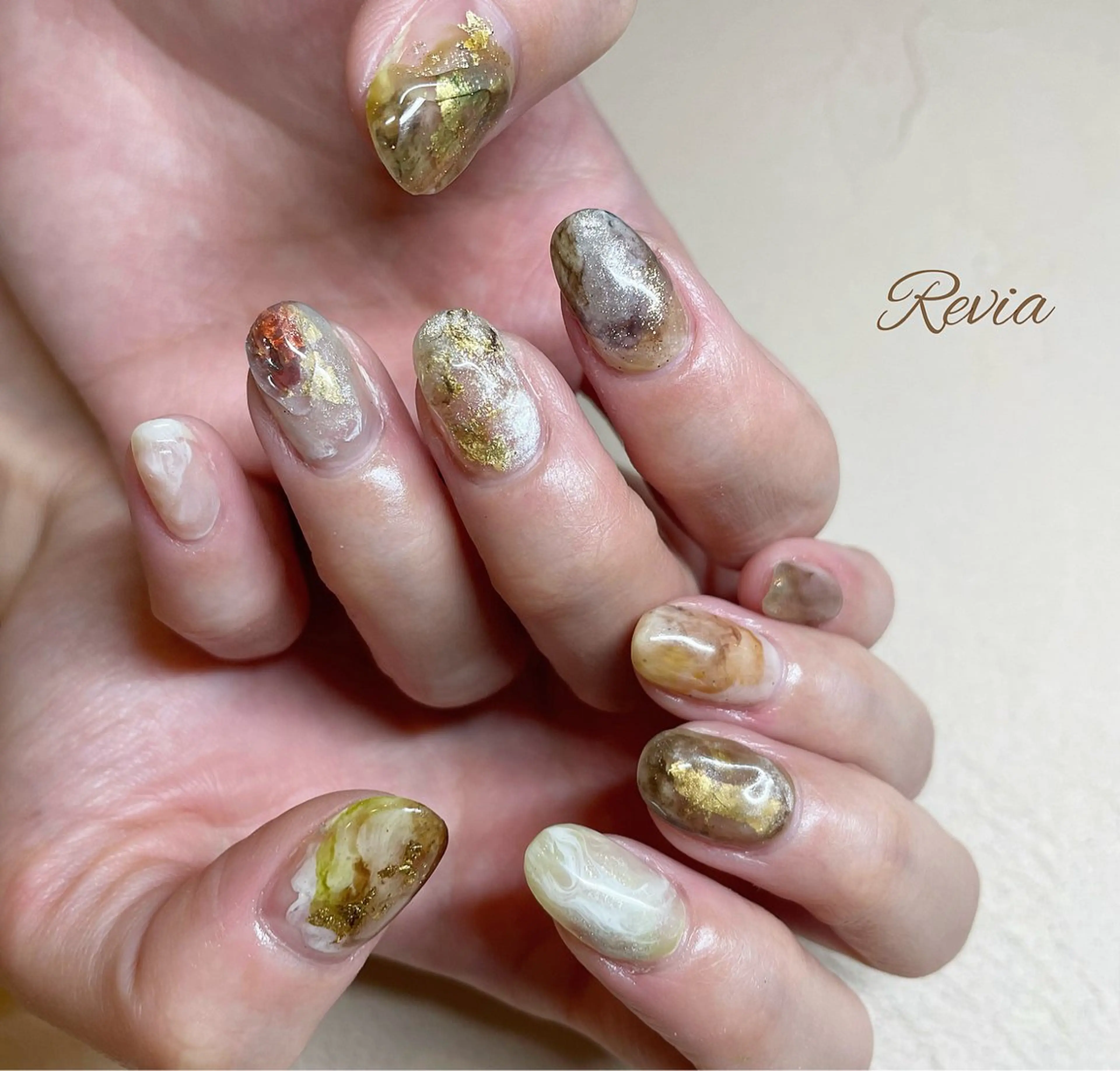 ネイル ハンドネイル revia所属・ERI Nailistのネイルデザイン