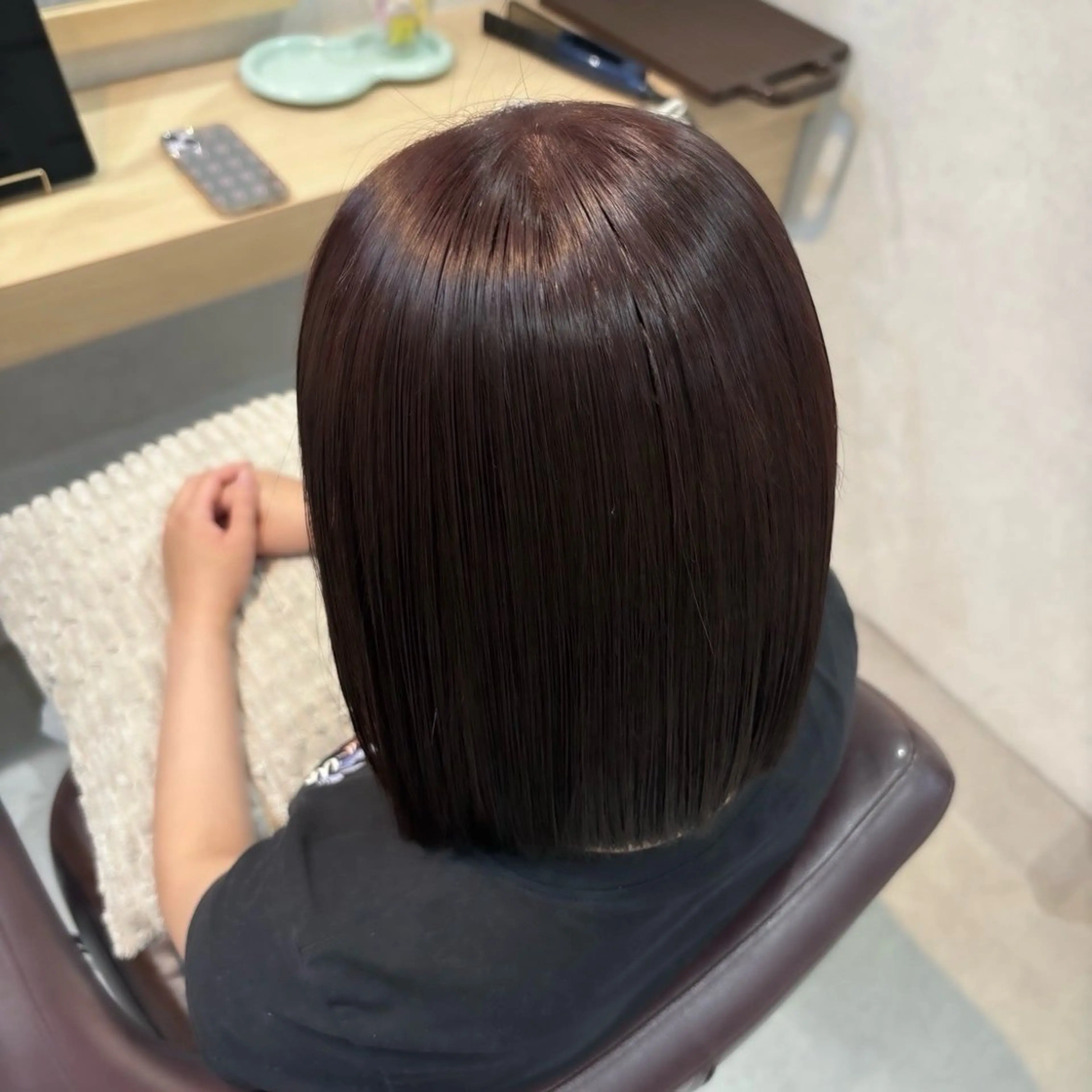 ミディアム カラー カット ヘアカラー トリートメント ブラウンカラー 🫧tomoka🫧のヘアスタイル