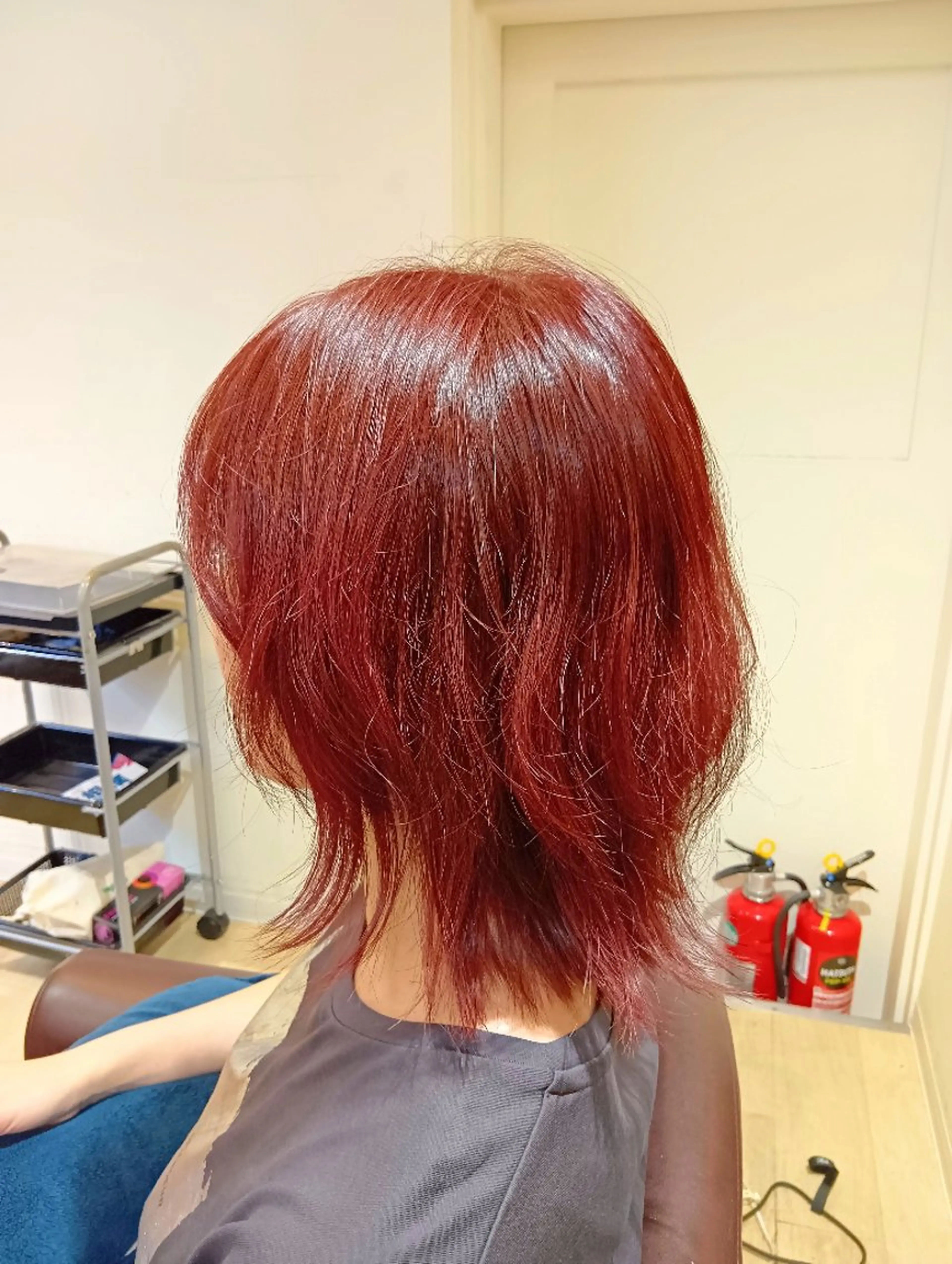 カラー ミディアム レッドカラー レイヤーカット カット ヘアカラー トリートメント 小林暢🌟Orque 髪質改善サロン🌙のヘアスタイル