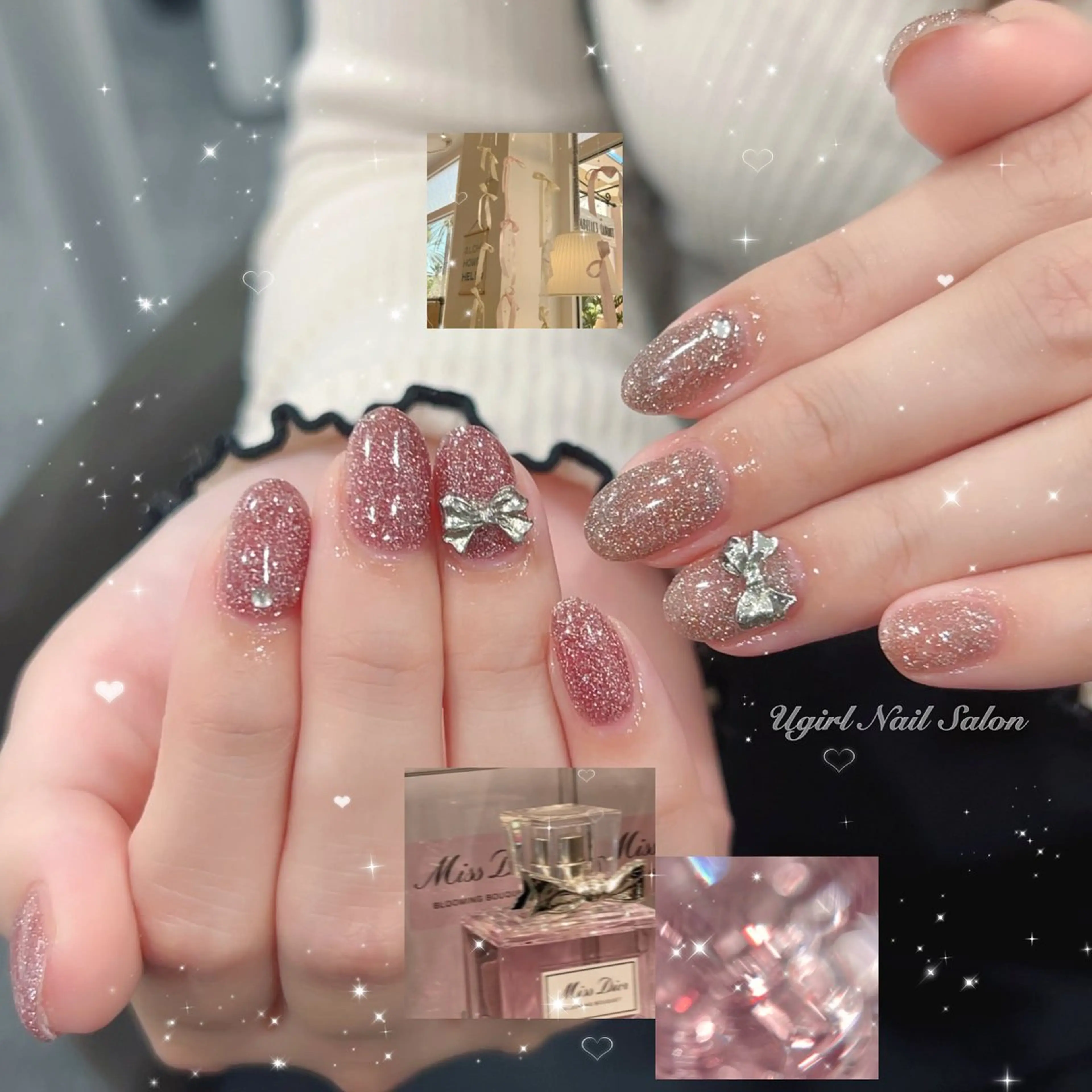 ネイル ハンドネイル 🪄mimi🎀 Midori🪽のネイルデザイン