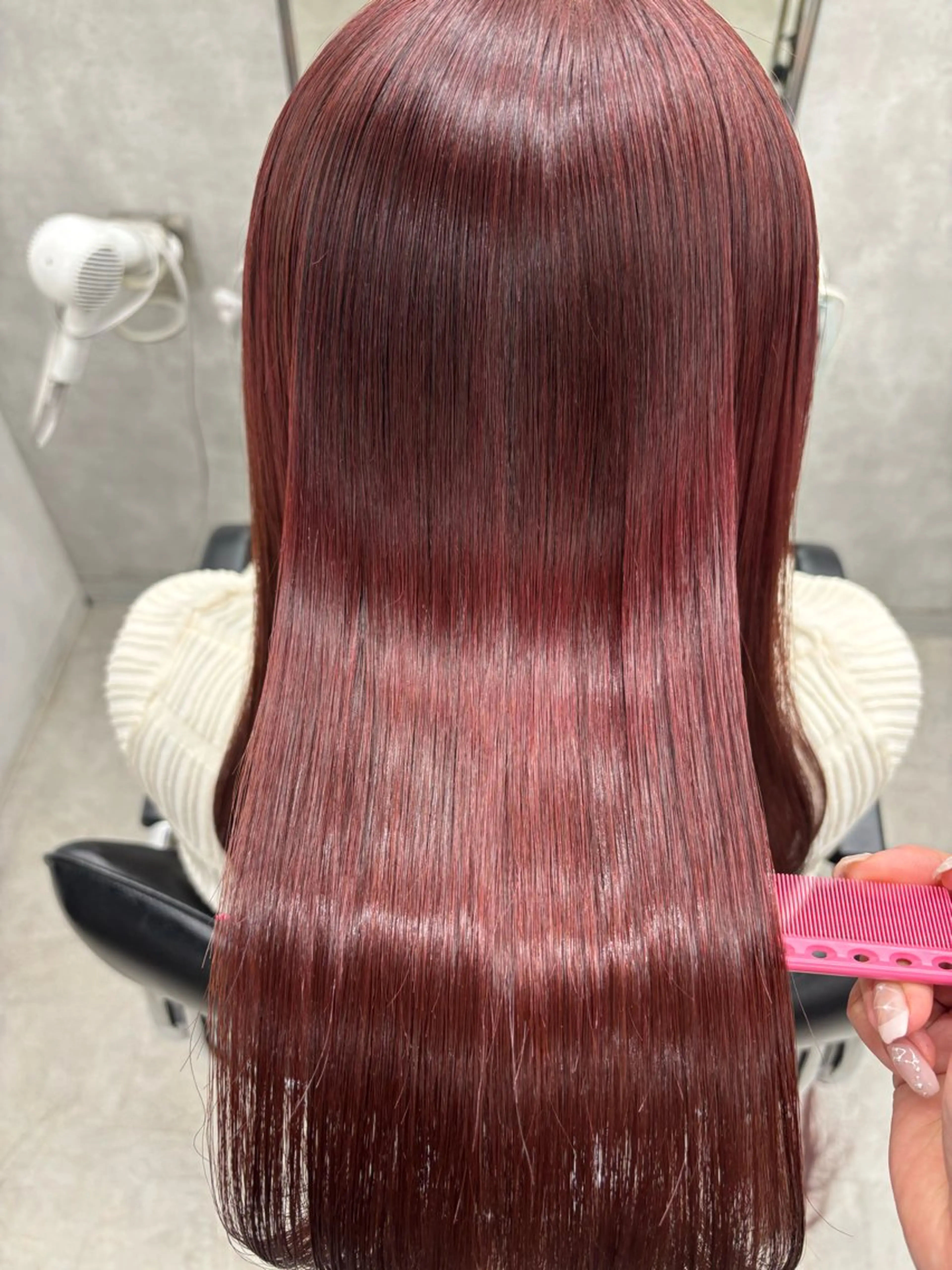 ロング カラー 髪質改善 縮毛矯正 トリートメント ヘアカラー 縮毛矯正 トリートメント すぐ巻ける縮毛矯正 🍀勝倉　麗のヘアスタイル