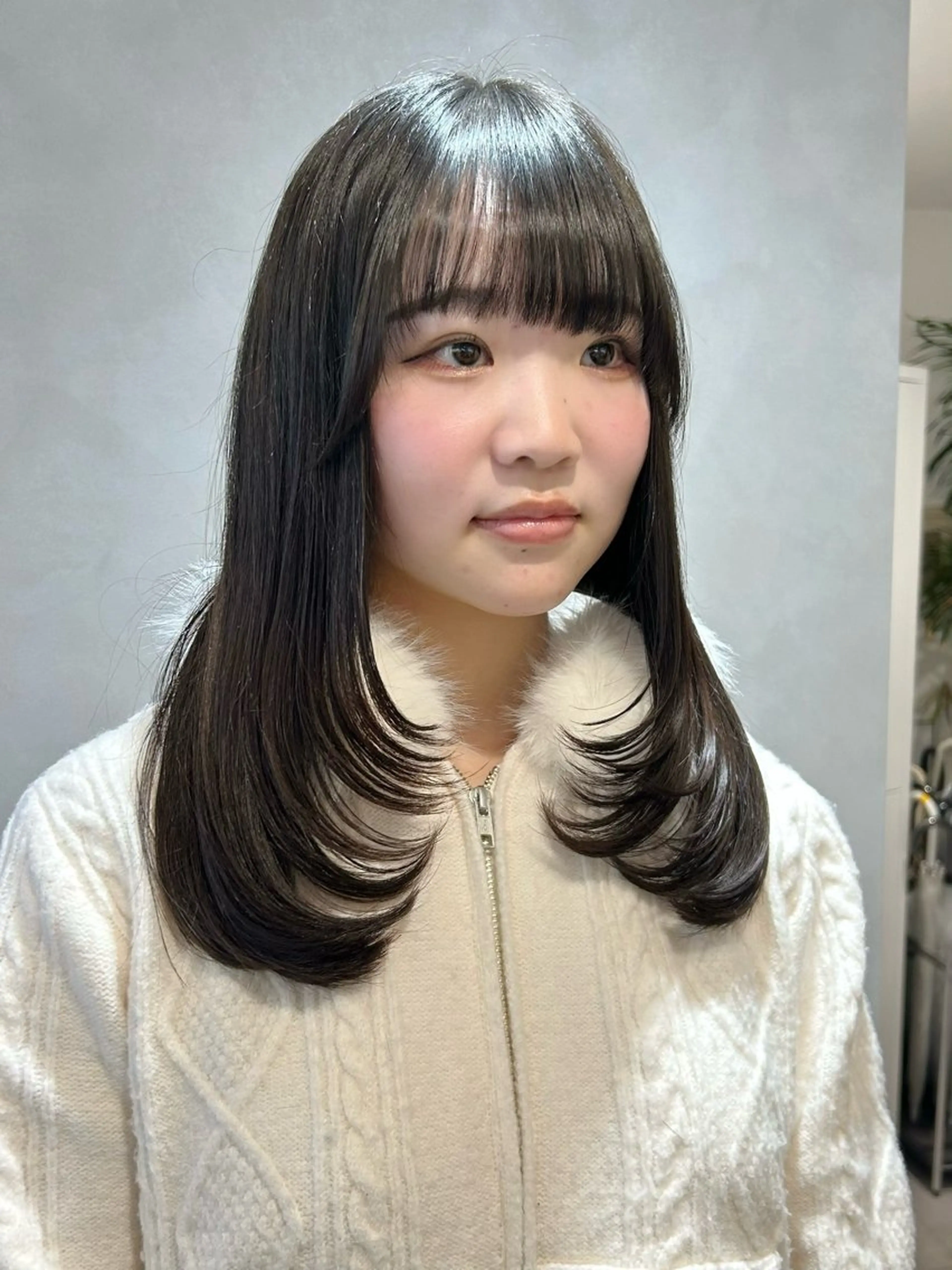 ミディアム カラー ミディアムレイヤー レイヤーカット カット ヘアカラー 池袋/レイヤー/ 顔まわり/taigaのヘアスタイル