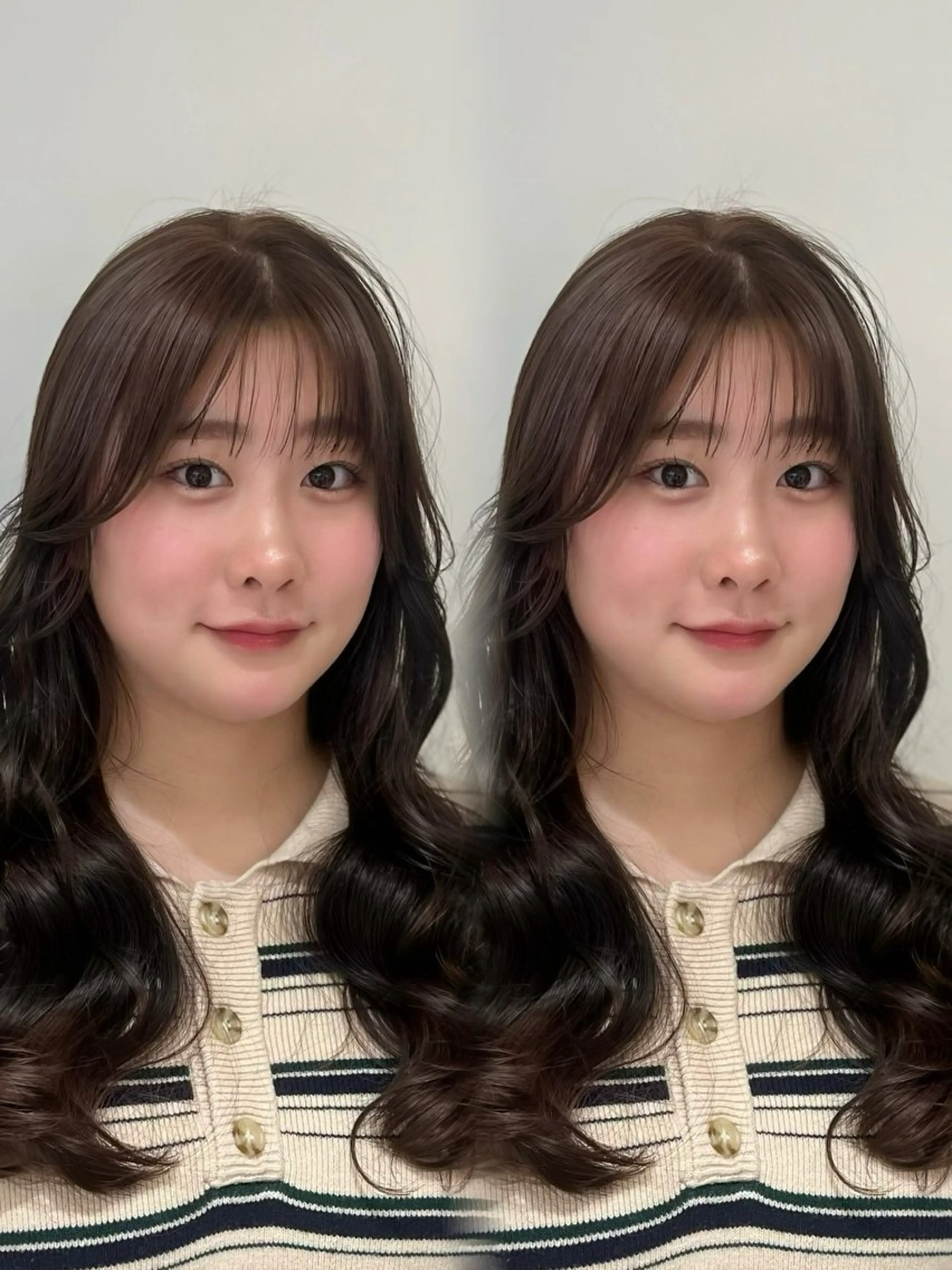 セミロング カラー カット 顔周り/透明感/銀座 🩵りのせのヘアスタイル