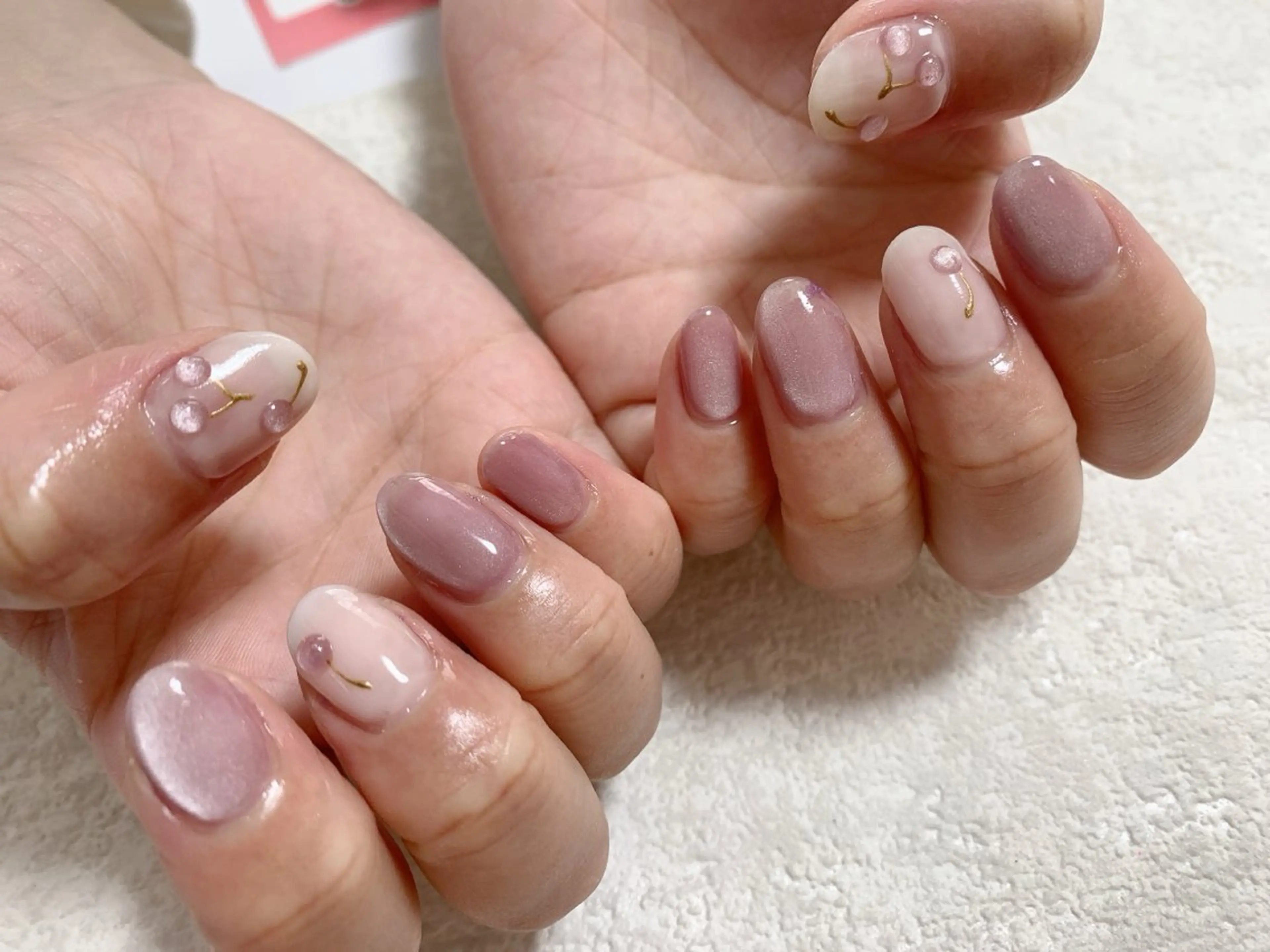 ネイル ジェルネイル マグネットネイル メンズネイル パラジェル 春ネイル kiki nail たまプラーザのネイルデザイン