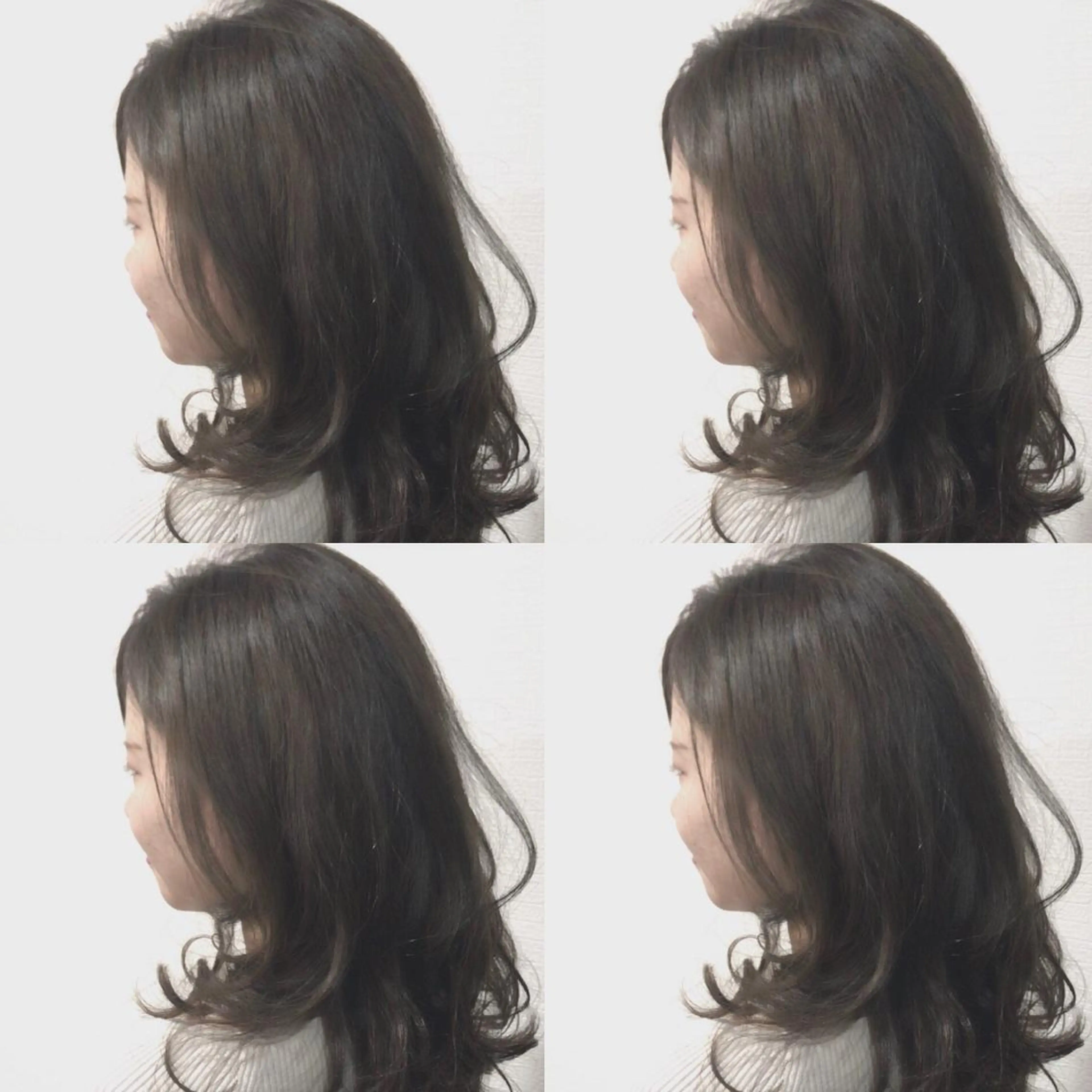 セミロング カラー レイヤーカット匠 イソザキノリユキのヘアスタイル