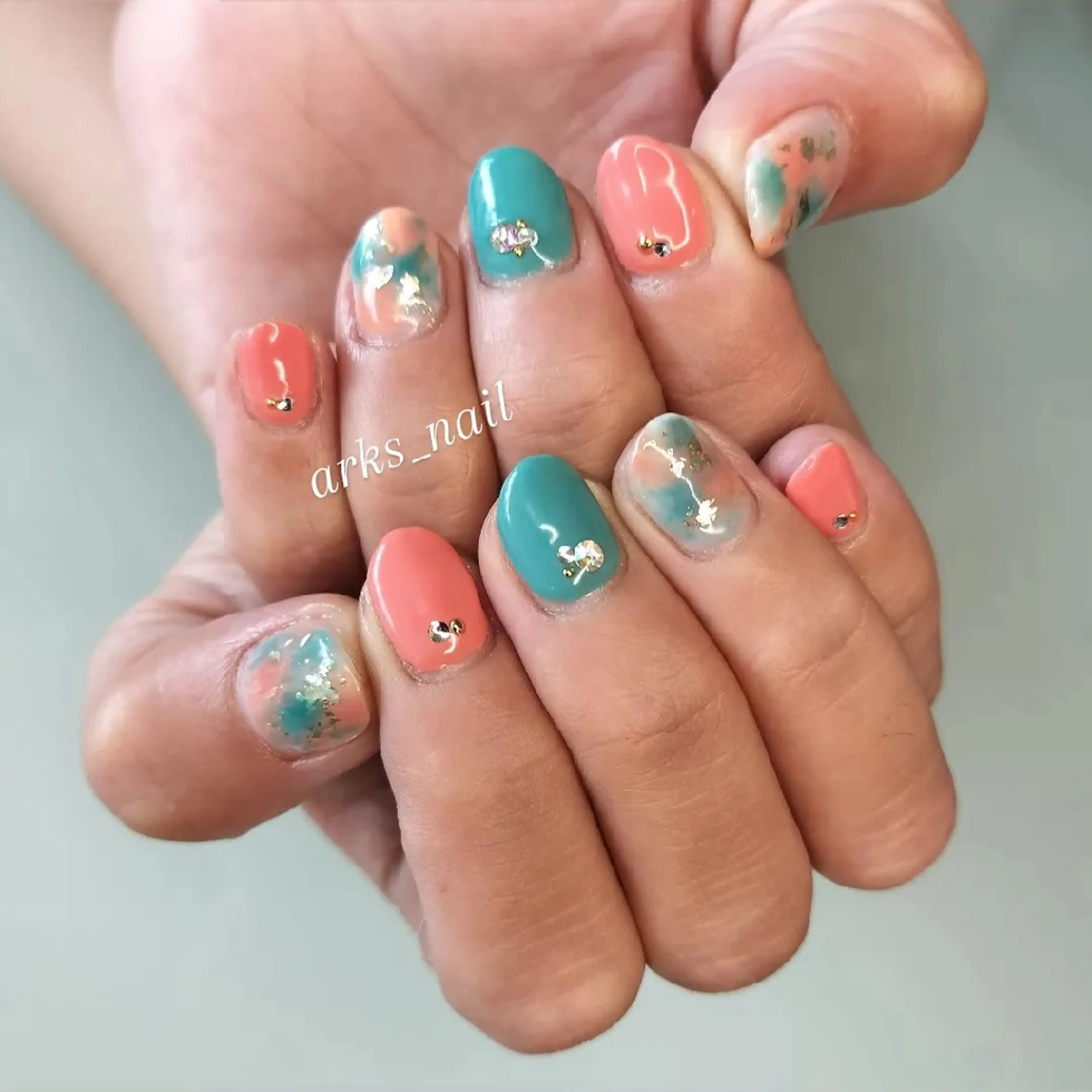 ネイル ジェルネイル ハンドネイル アークス所属・arks nailのネイルデザイン
