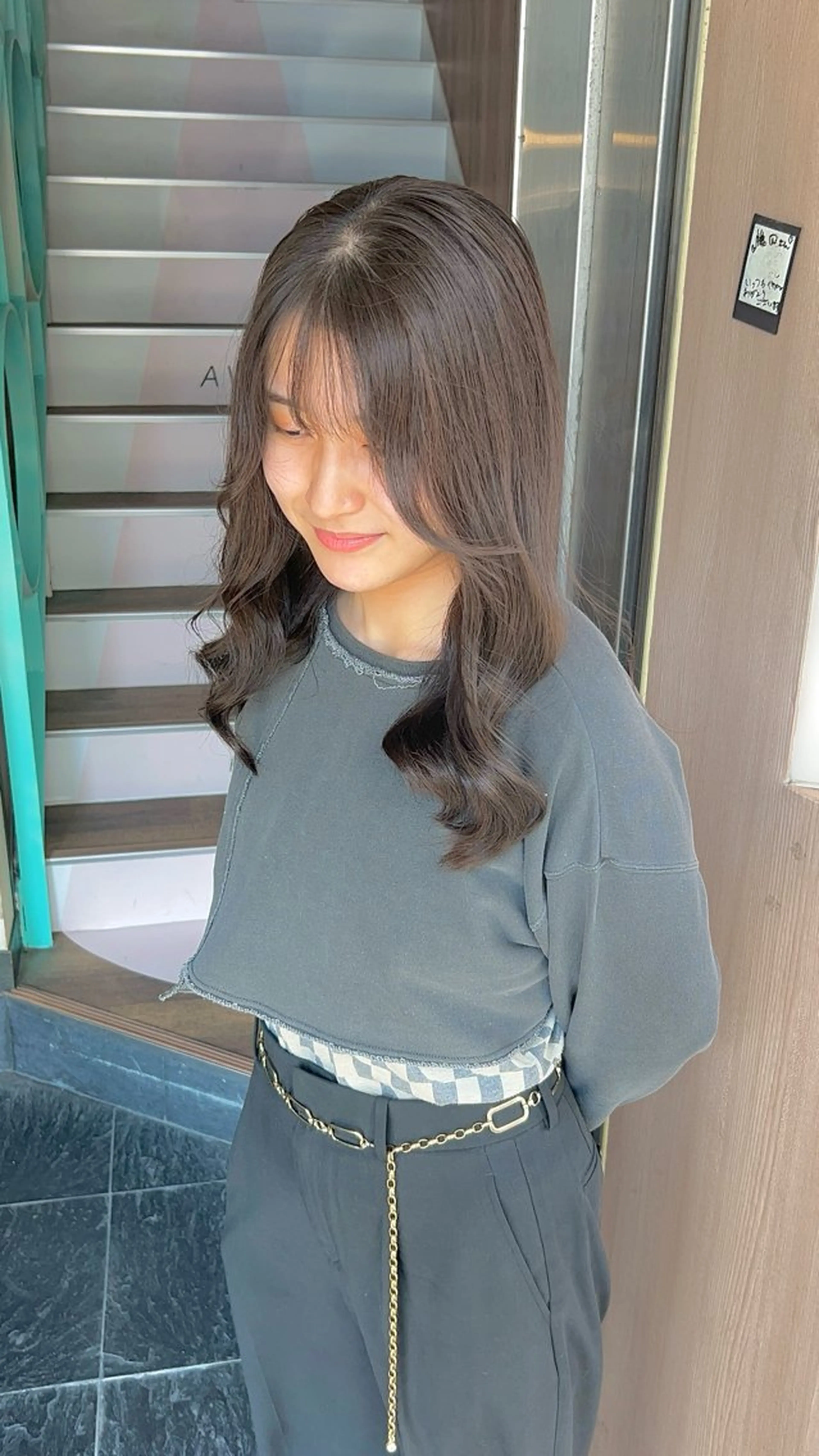 【✨ケア同時希望の方✨】ミニモ限定✂︎カット×艶感カラー×オージュア1stepトリートメントの写真